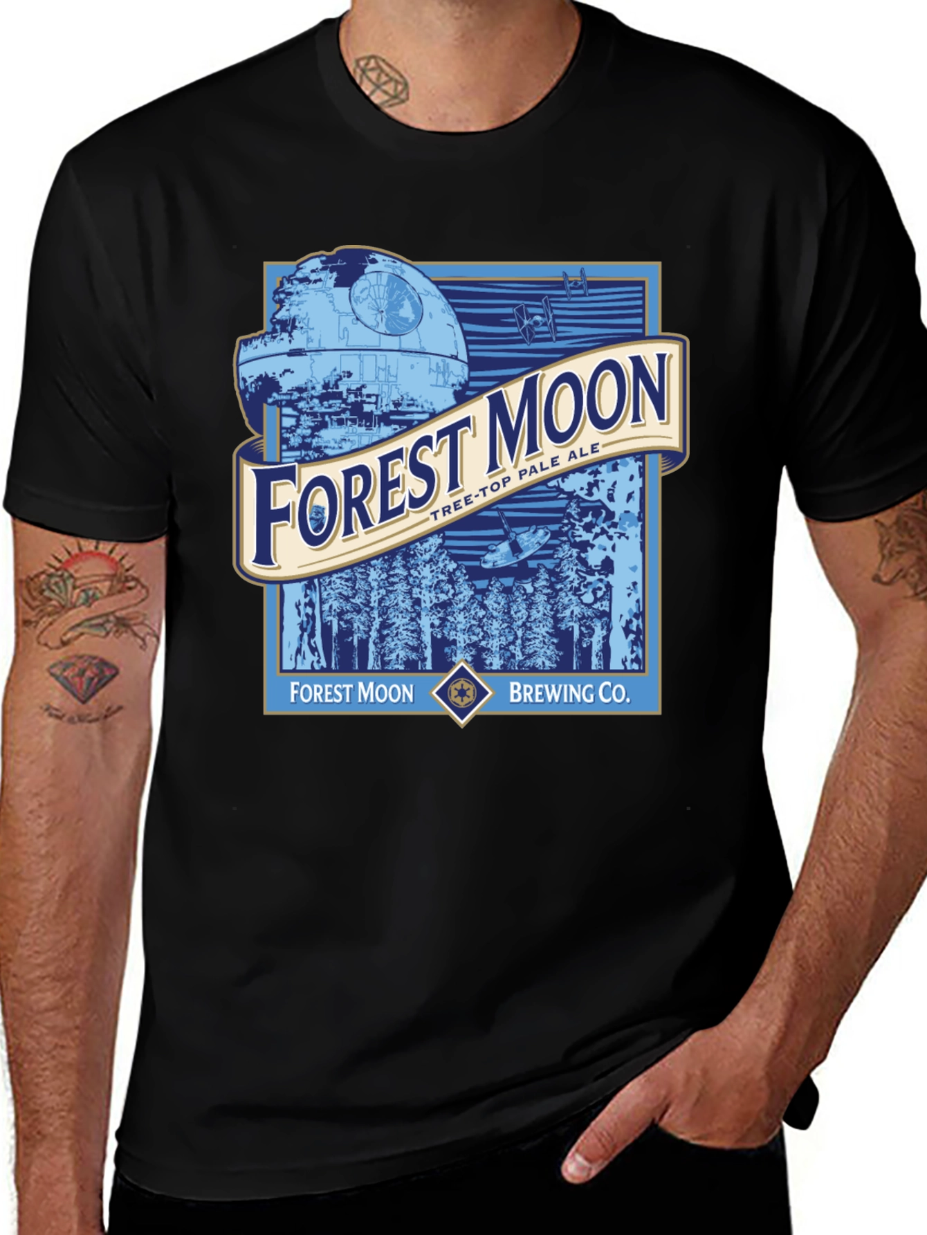Variant 13 of Forest Moon Brewing Star Wars Black T-Shirt