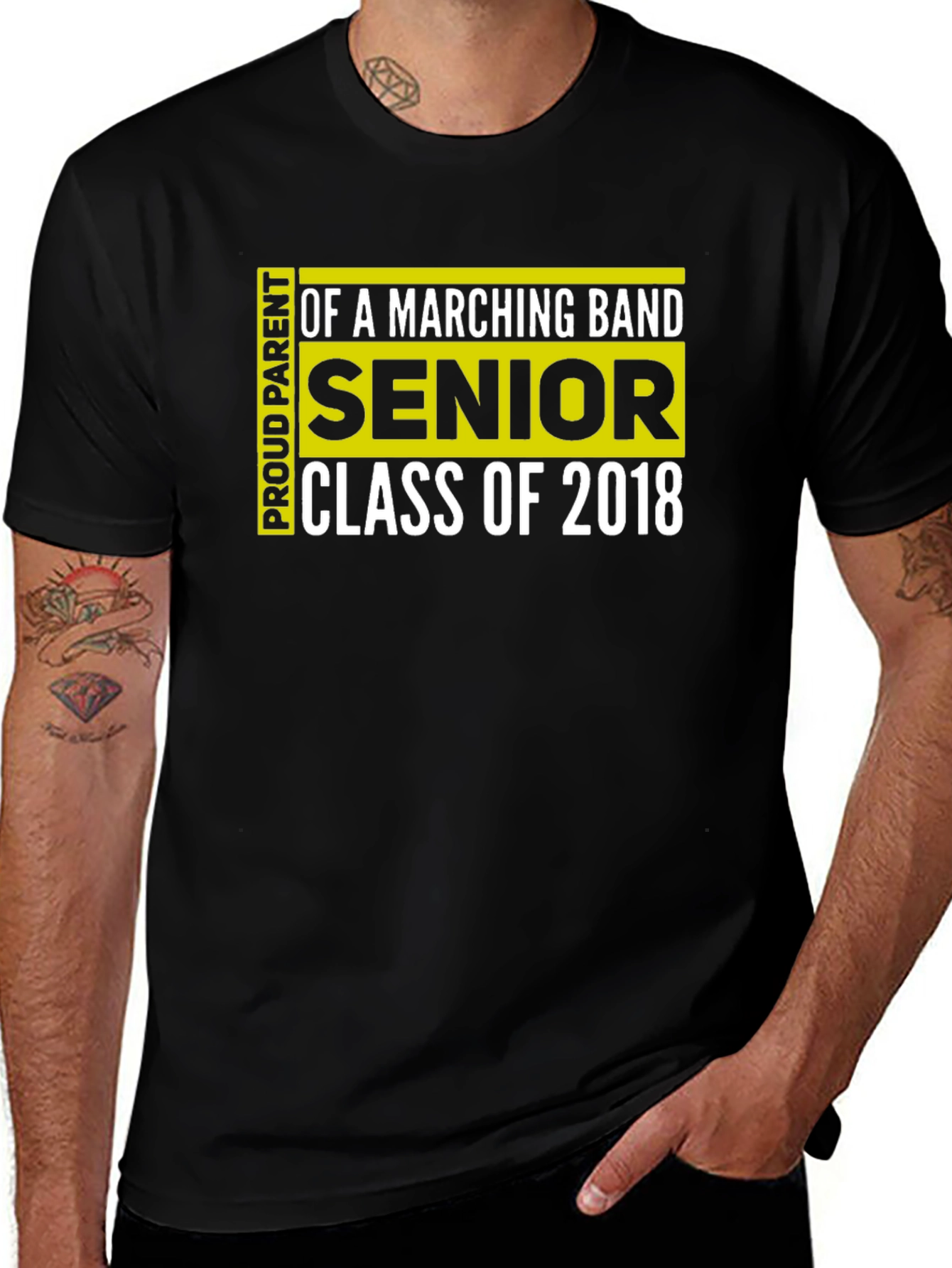 Proud Parent Marching Band Senior Class 2018 T-Shirt