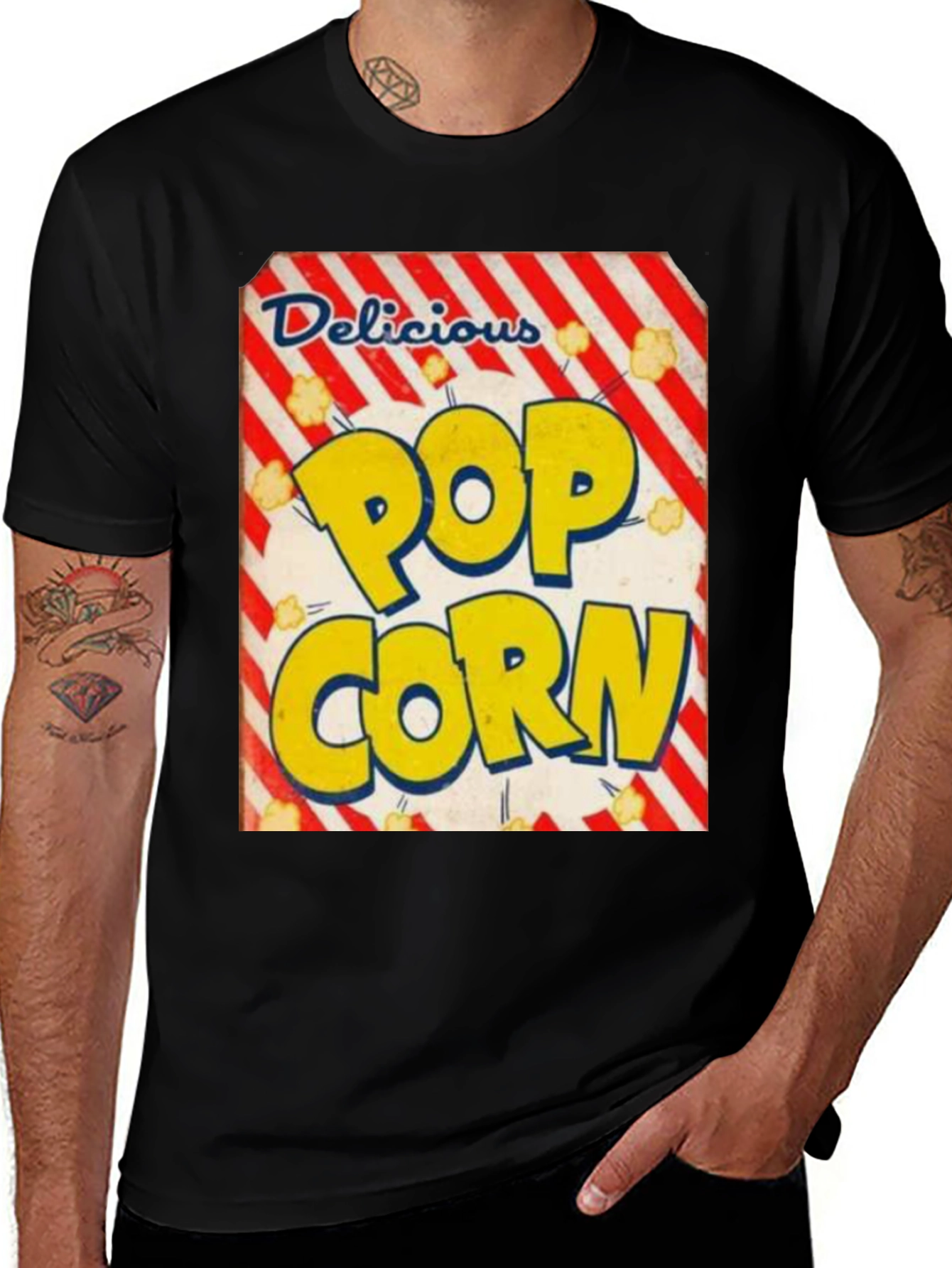Variant 3 of Popcorn Graphic Tee - Retro Food T-Shirt