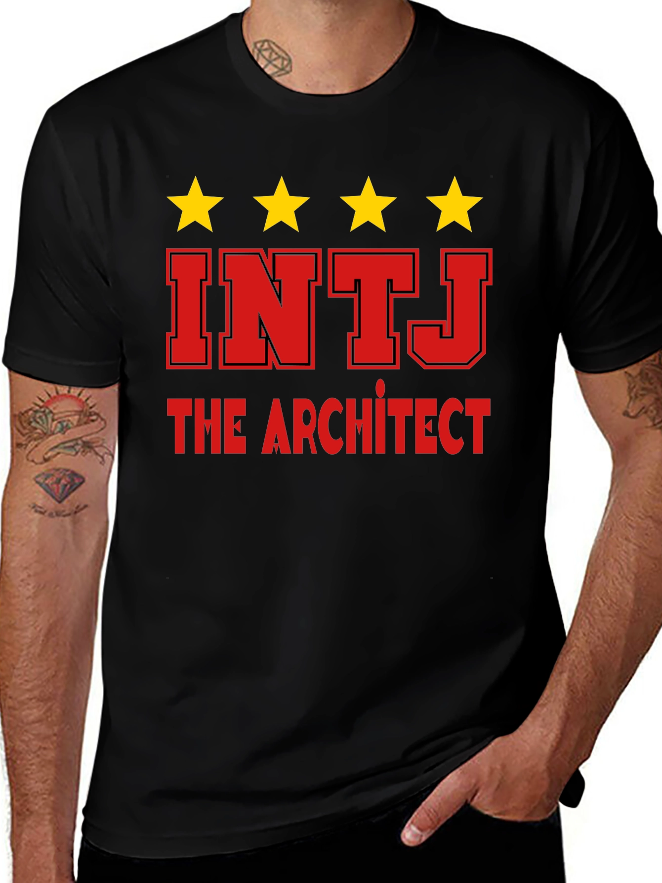 INTJ The Architect T-Shirt - Black