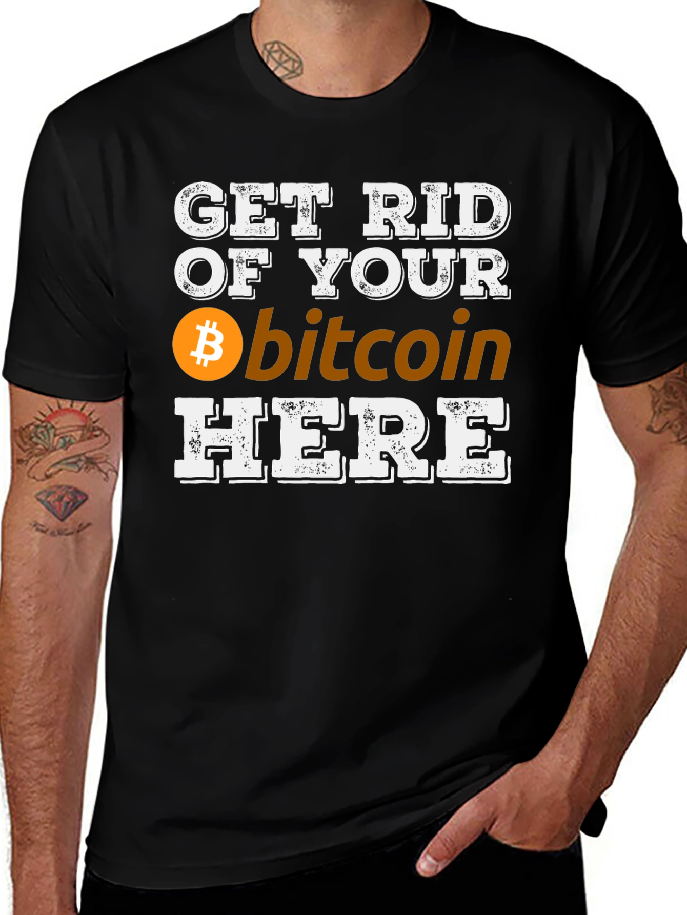 Variant 10 of Get Rid of Your Bitcoin T-Shirt