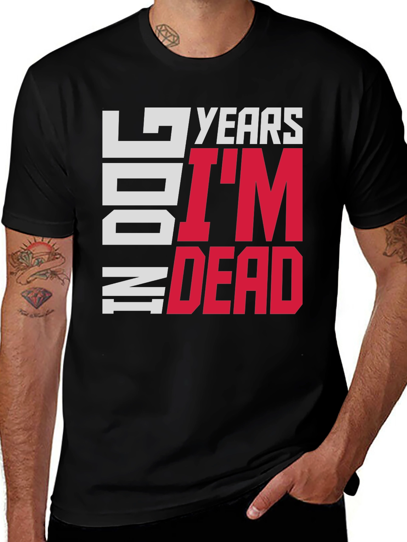 Variant 26 of Funny 49 Dog Years I'm Dead Graphic Tee