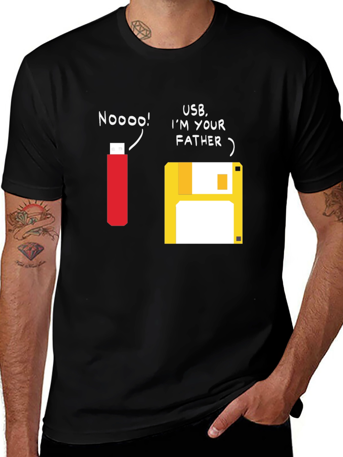 Funny USB Father's Day T-Shirt