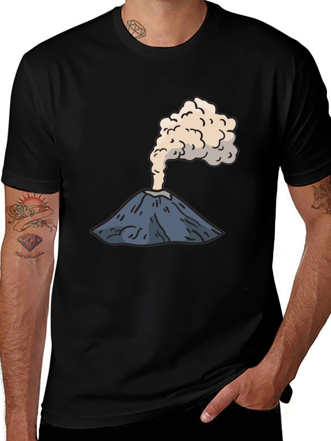 Variant 30 of Volcano Graphic Tee - Erupting Style, Soft Cotton