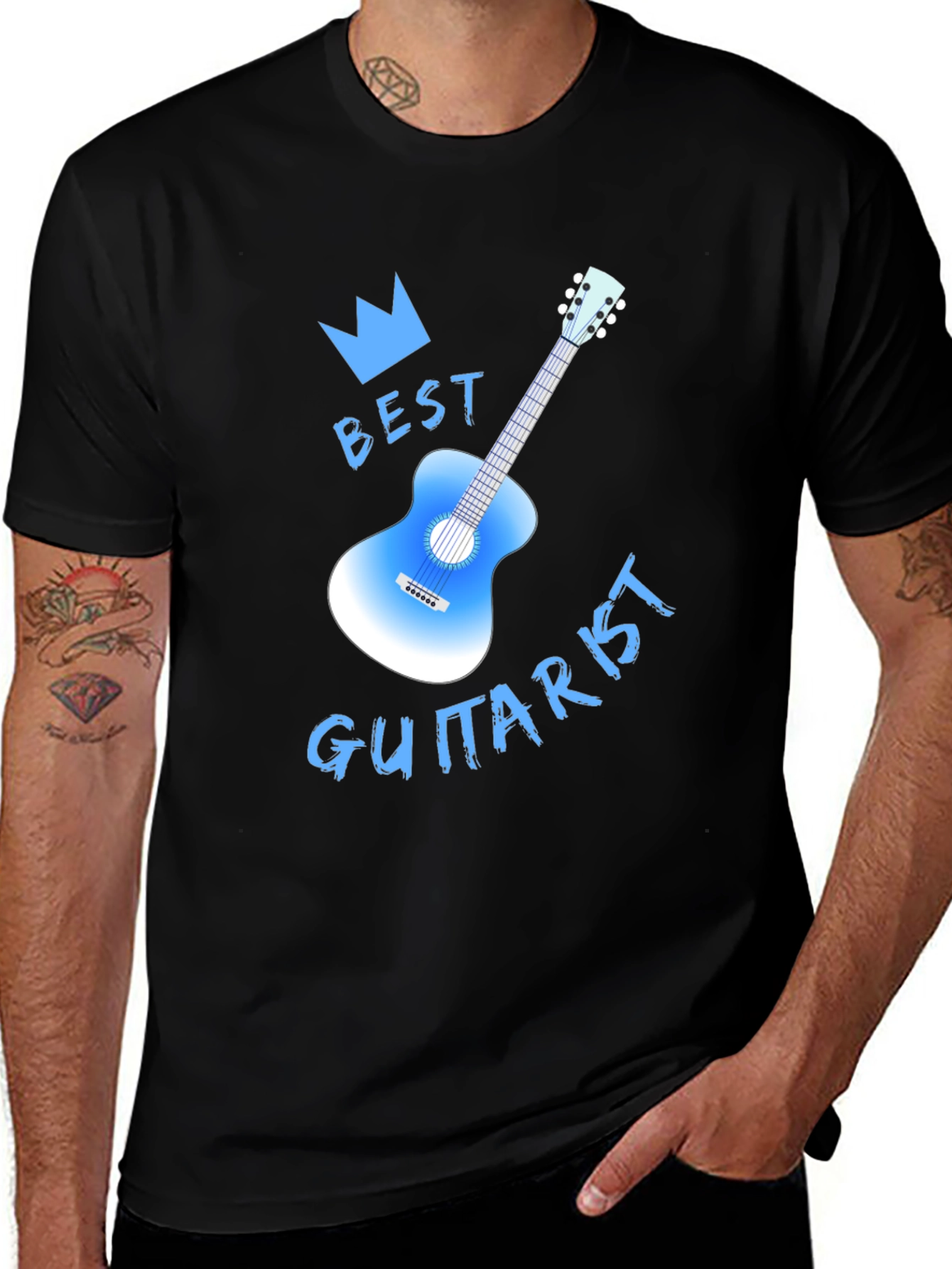 Variant 17 of Best Guitarist Graphic T-Shirt - Music Lover Tee