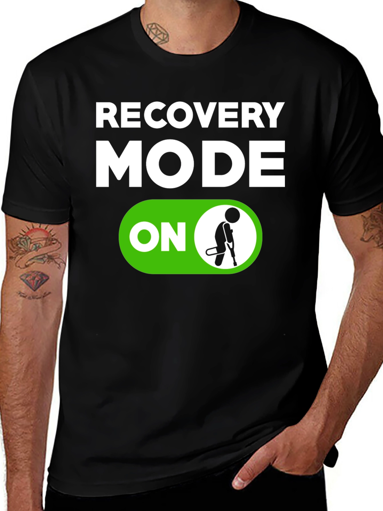 Variant 3 of Recovery Mode ON T-Shirt - Funny Get Well Soon Gift