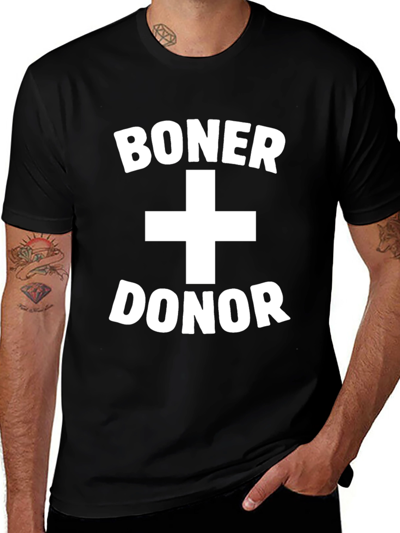 Boner Donor Funny Adult Humor Graphic T-Shirt