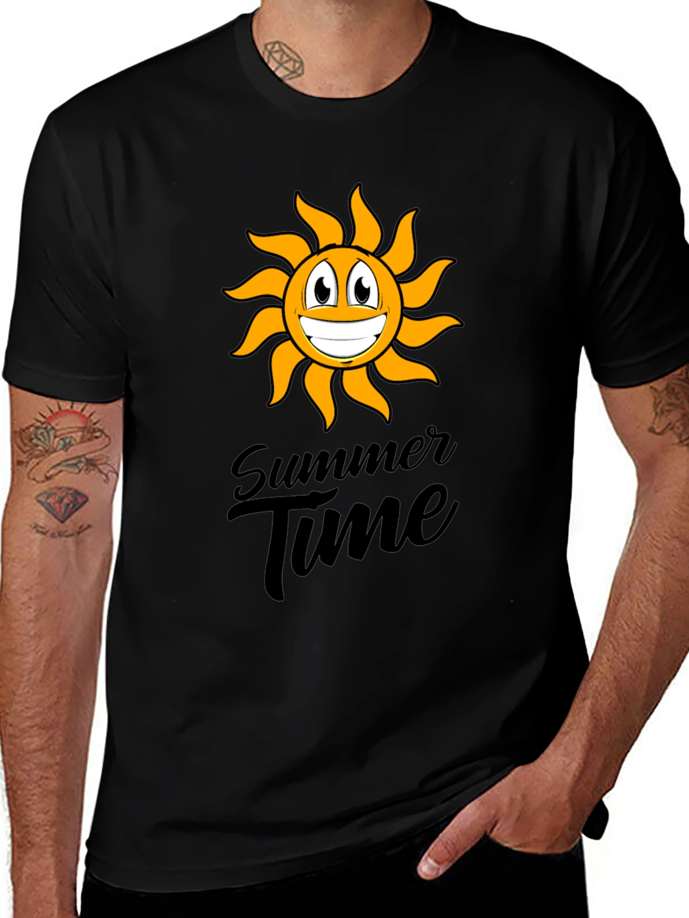 Summer Time T-Shirt - Smiling Sun Design