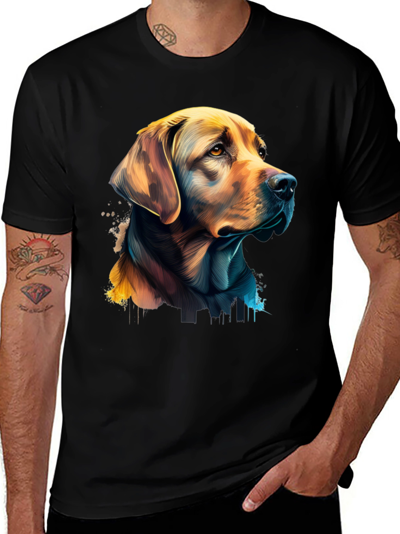 Variant 9 of Dog Portrait Graphic T-Shirt