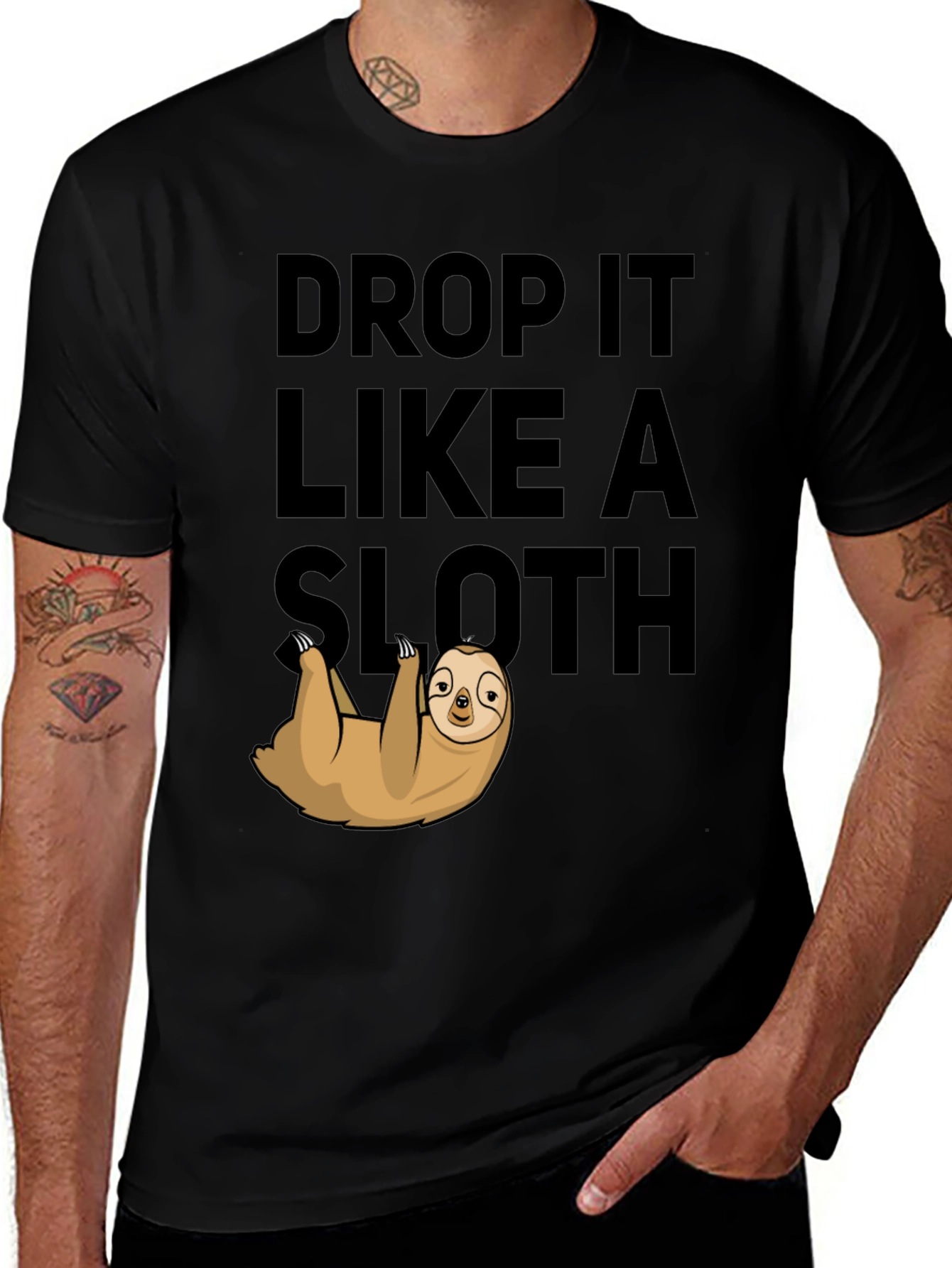 Variant 6 of Drop It Like A Sloth Graphic Tee