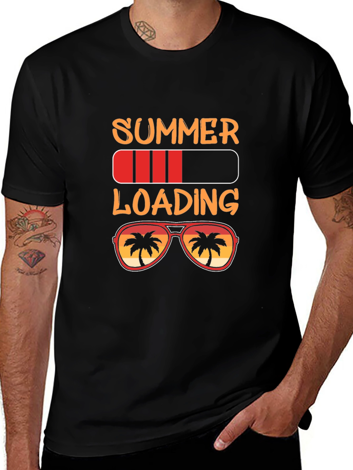 Variant 6 of Summer Loading Graphic Tee - Vacation Ready!