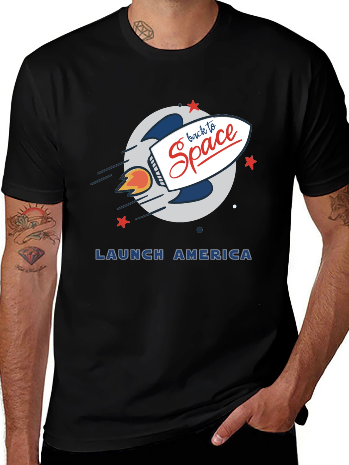 Variant 23 of Back to Space Graphic Tee