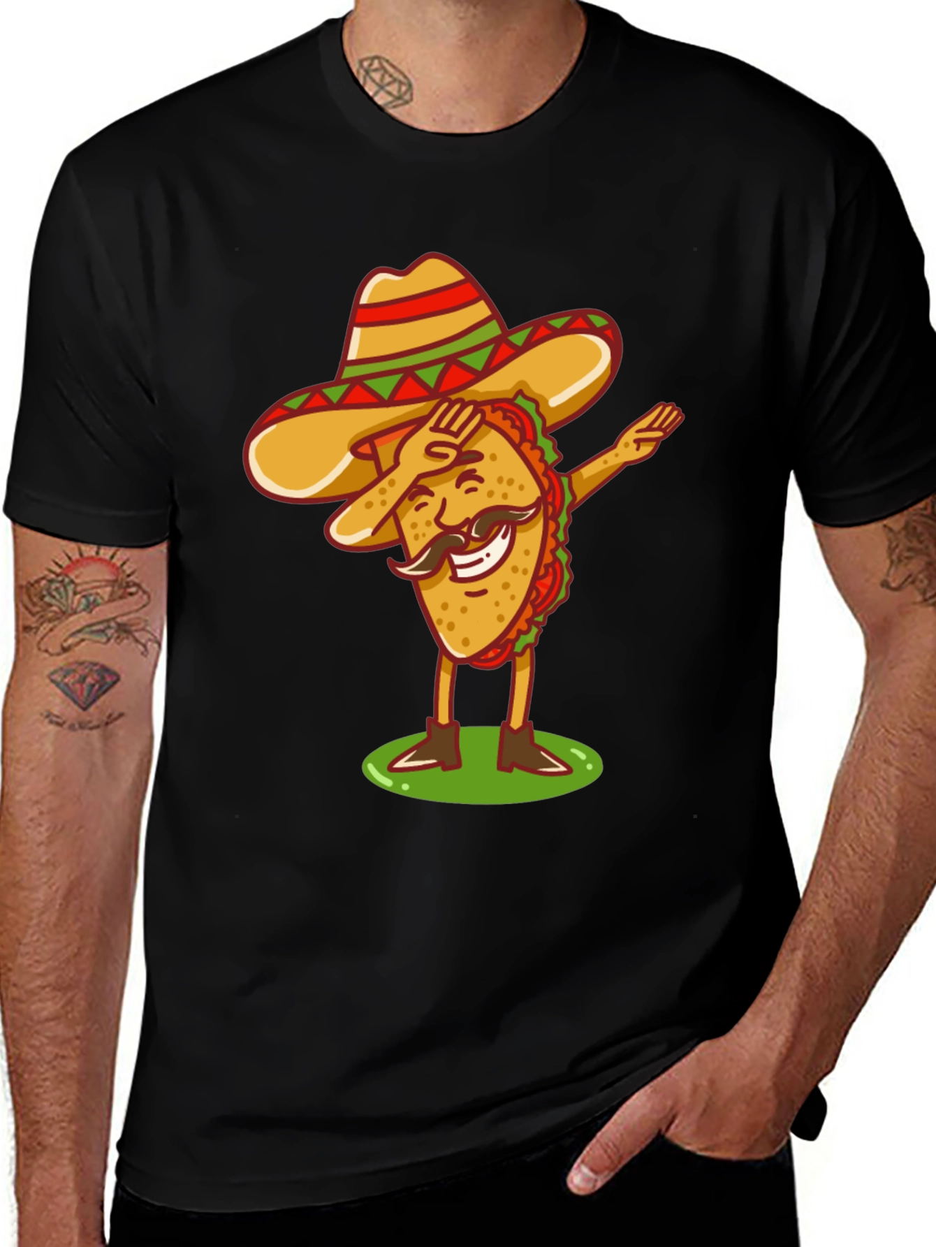 Variant 15 of Taco Dab T-Shirt - Funny Cinco de Mayo Tee