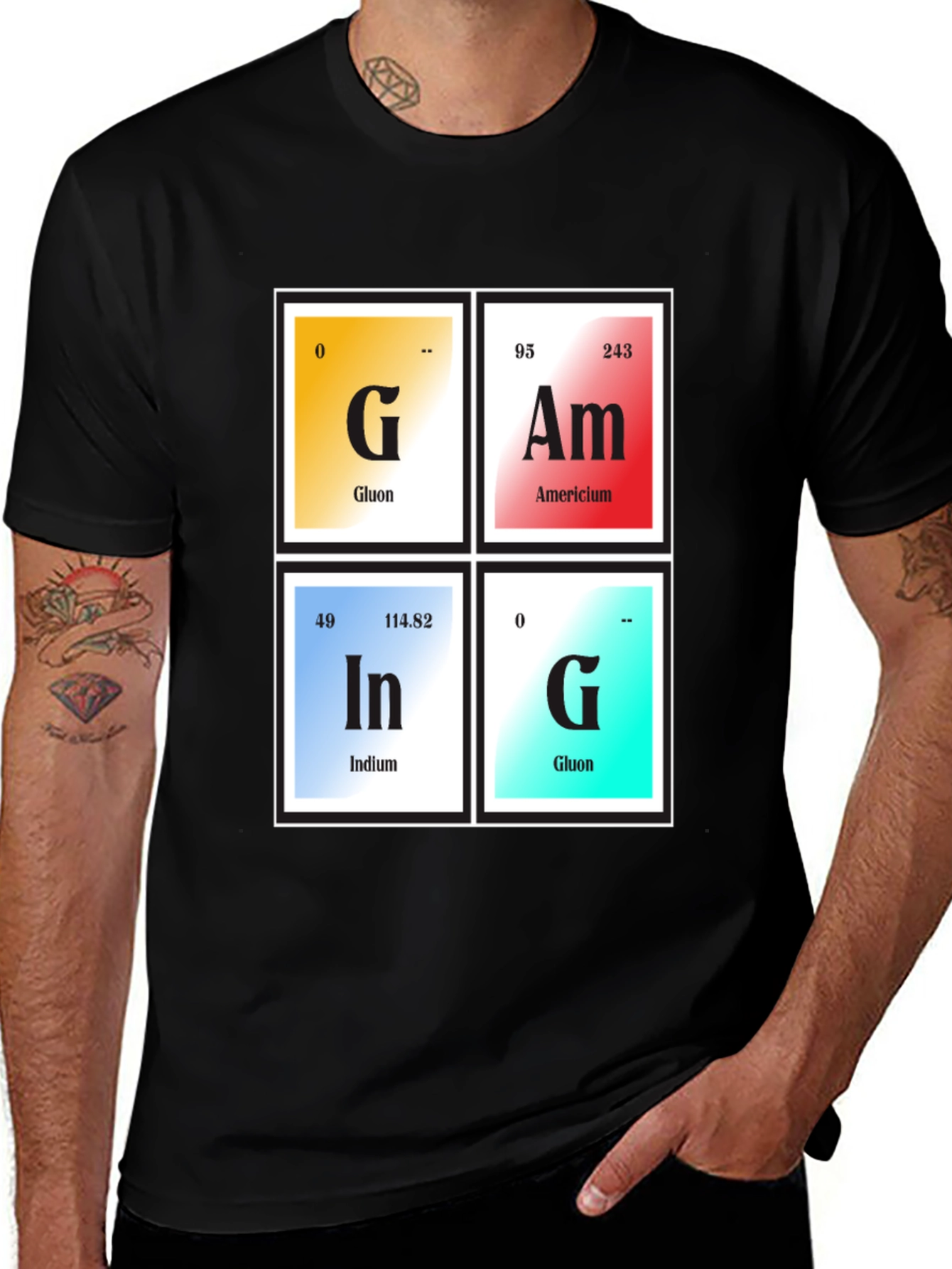 Variant 24 of Periodic Table Gamer T-Shirt