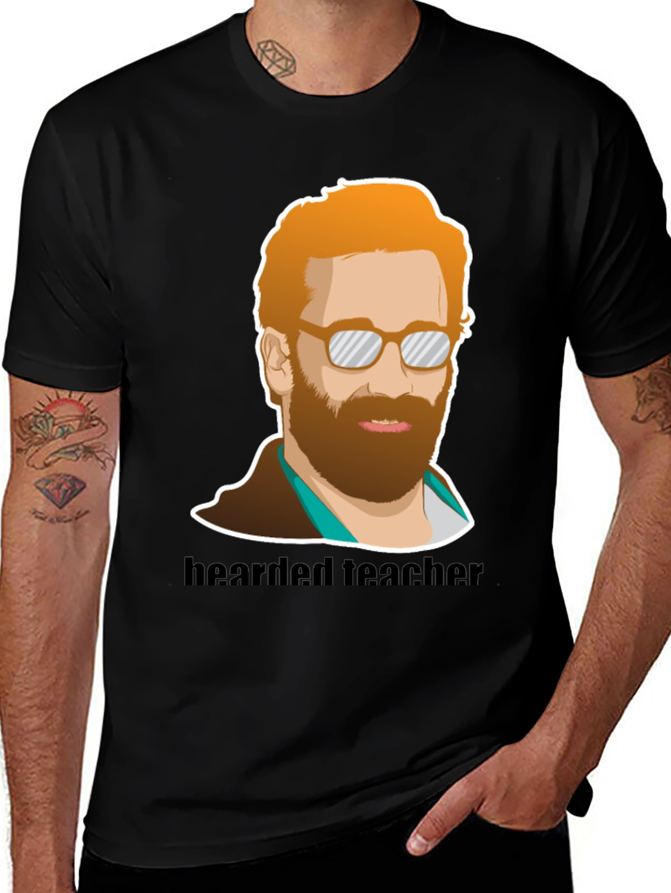 Variant 25 of Bearded Teacher T-Shirt