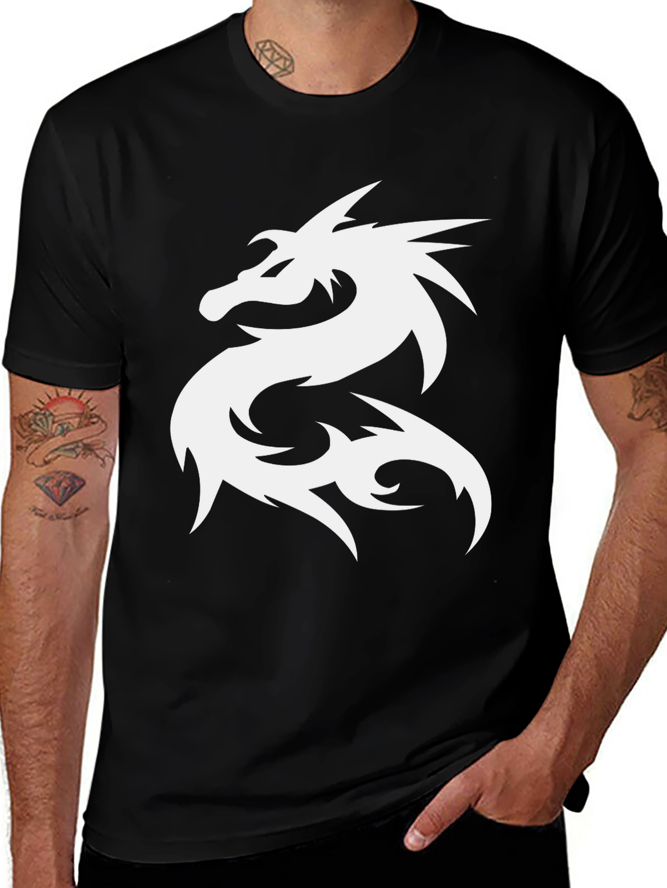 Dragon Graphic Tee - Modern Style