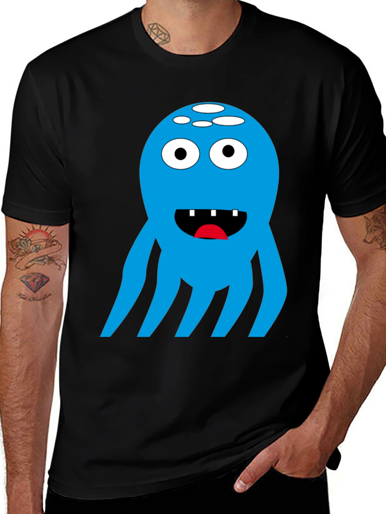 Variant 30 of Blue Monster Graphic T-Shirt