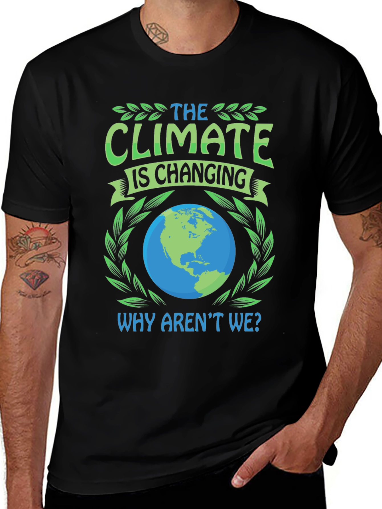 Variant 16 of Climate Change Awareness Graphic T-Shirt