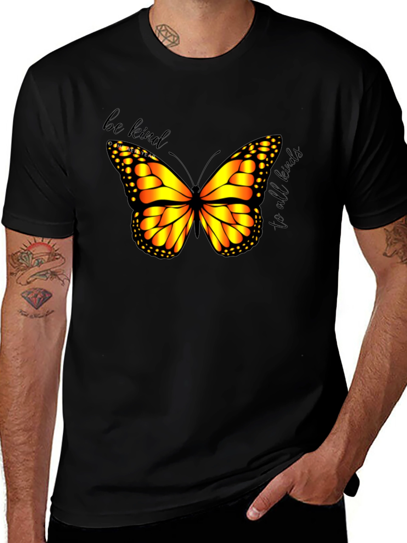 Variant 18 of Be Kind Butterfly Graphic T-Shirt