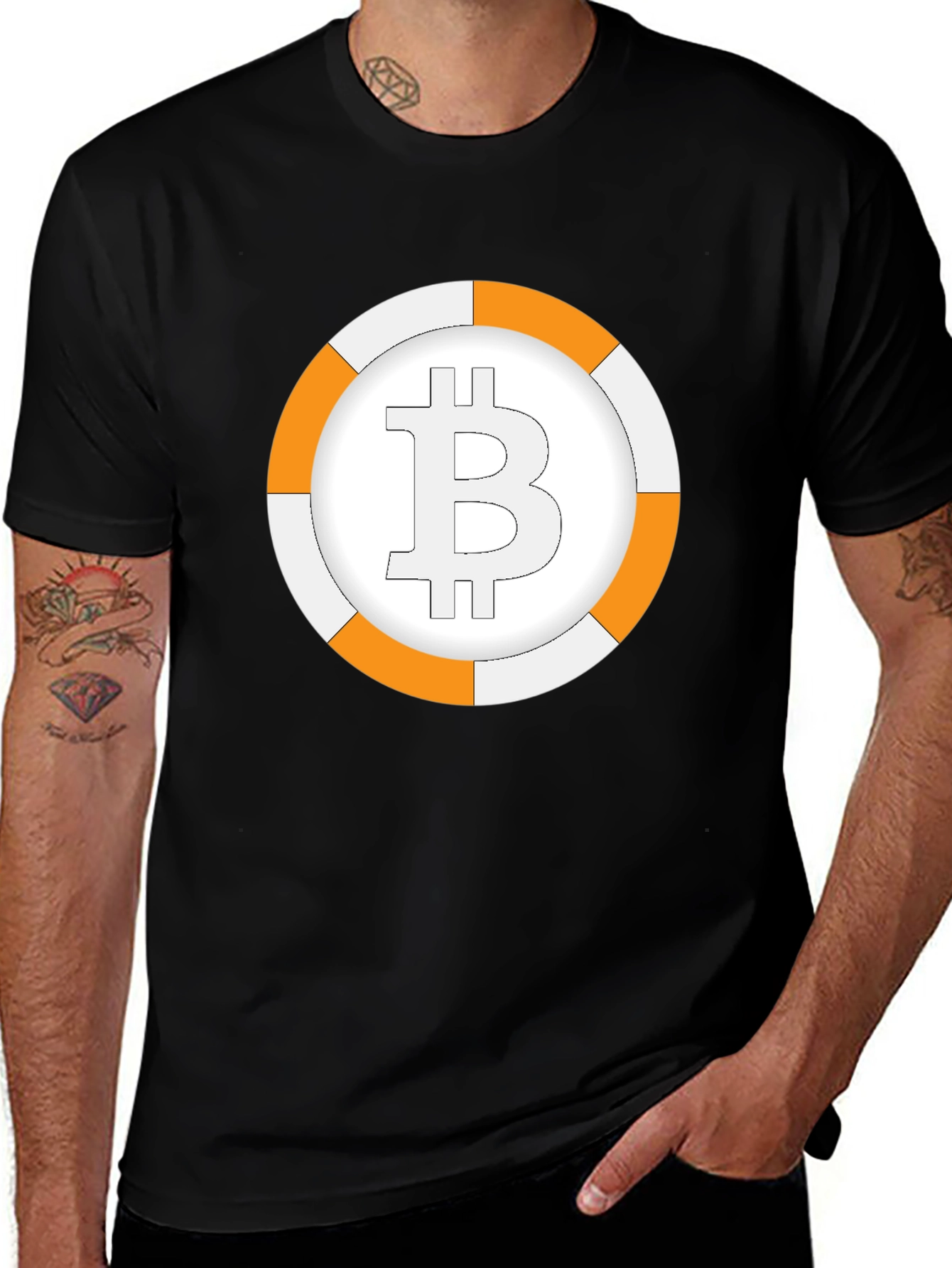 Bitcoin Roundel Graphic T-Shirt - Black