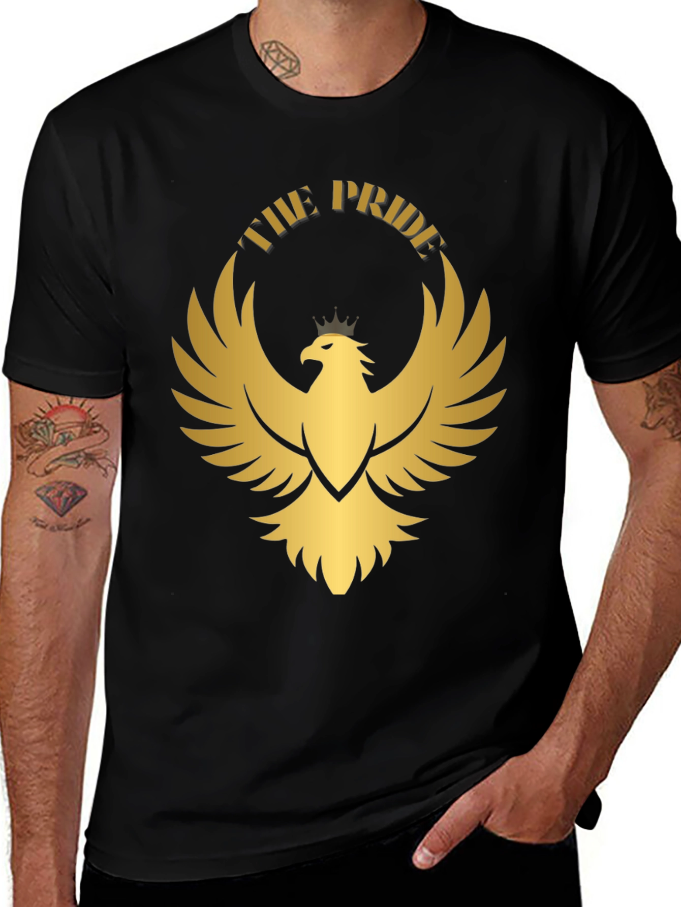Variant 12 of The Pride Eagle Graphic Tee - Black