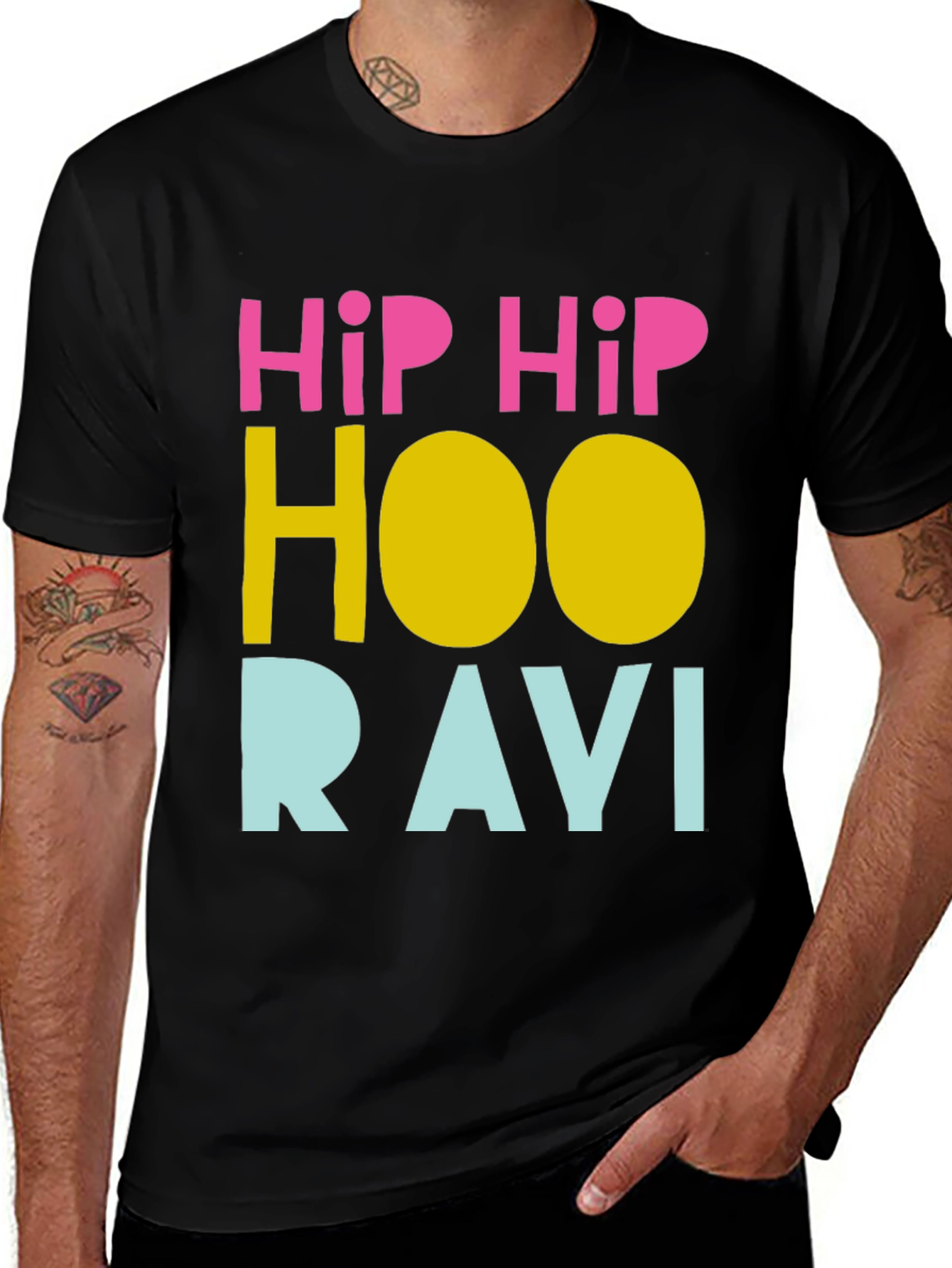 Variant 22 of Hip Hip Hooravi Funny Graphic T-Shirt