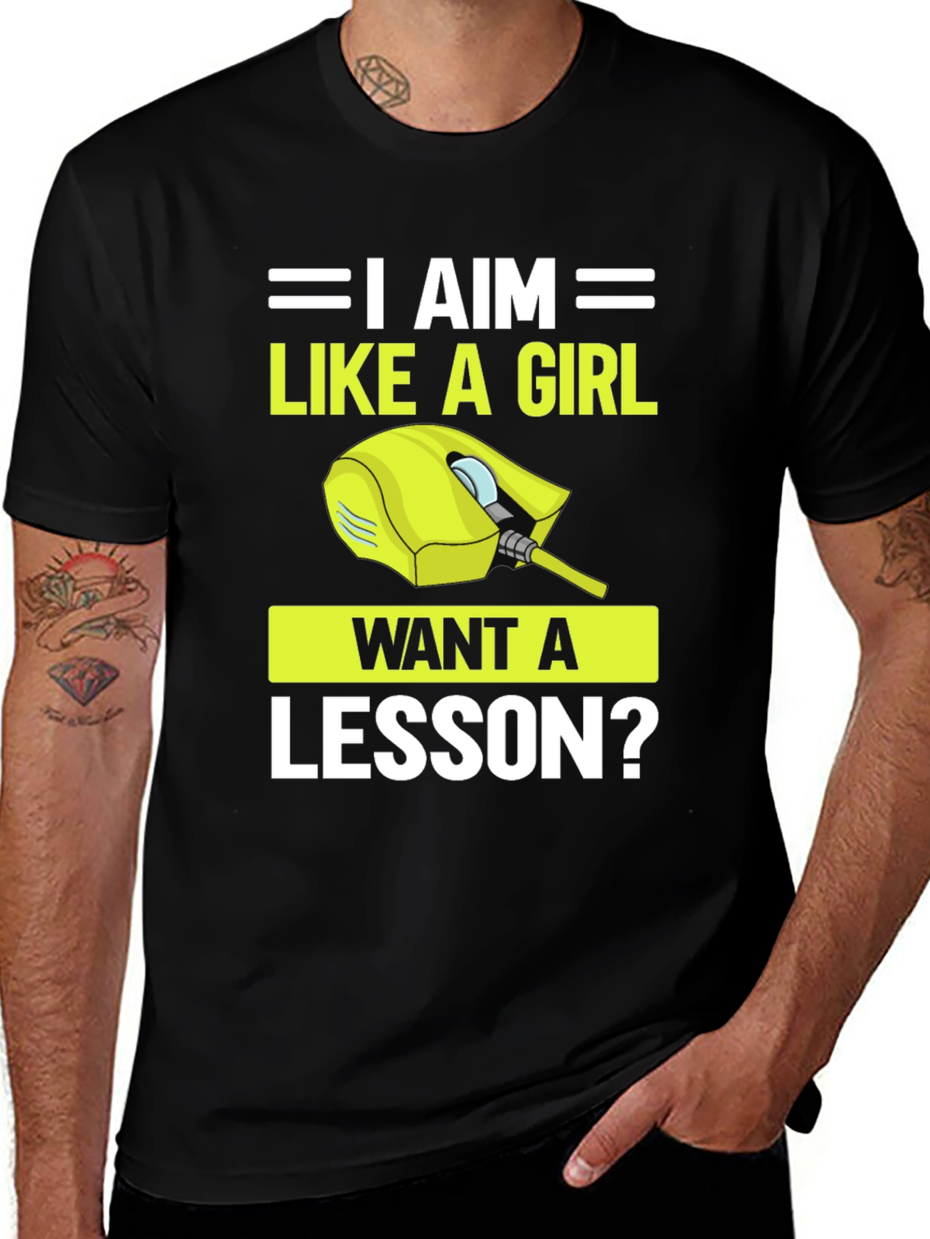 I Aim Like A Girl T-Shirt Gaming Style