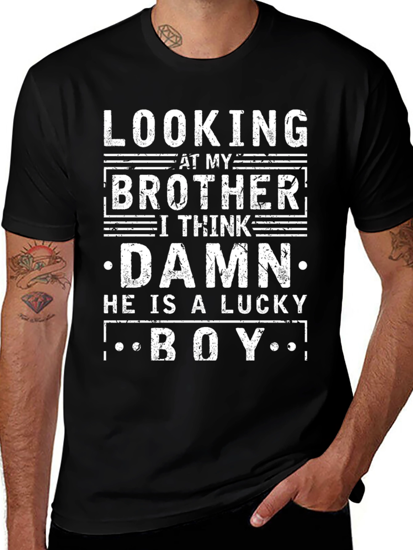 Variant 5 of Lucky Brother Novelty T-Shirt