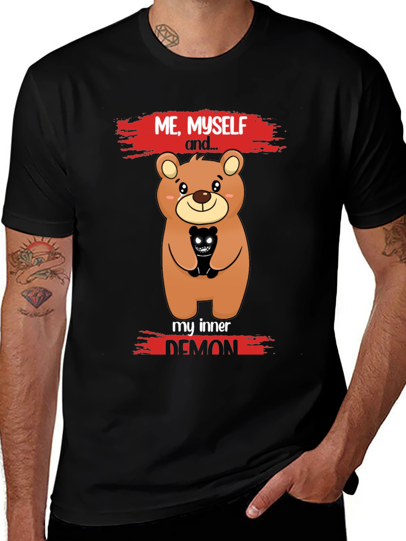 Variant 8 of Me, Myself & My Inner Demon Bear T-Shirt