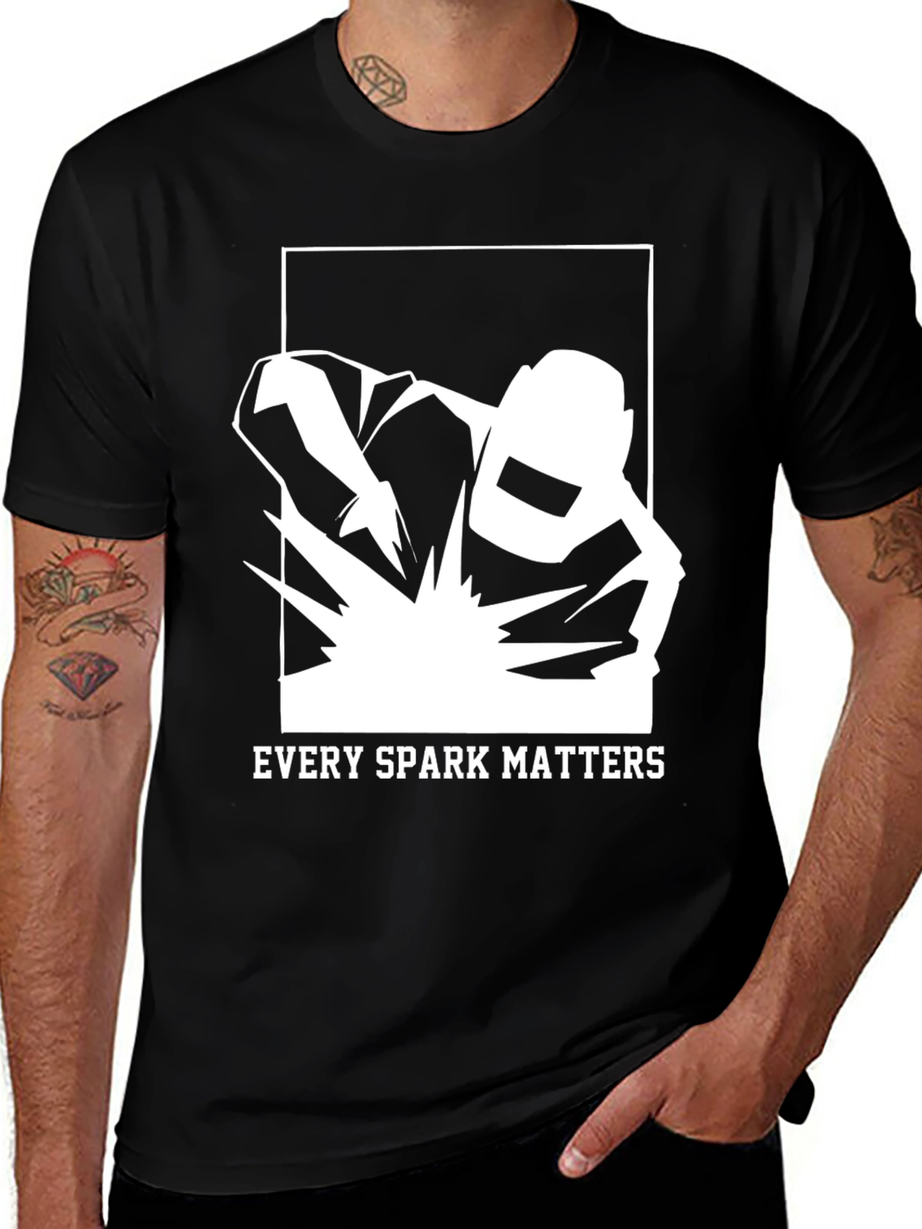 Variant 17 of Every Spark Matters - Welder T-Shirt
