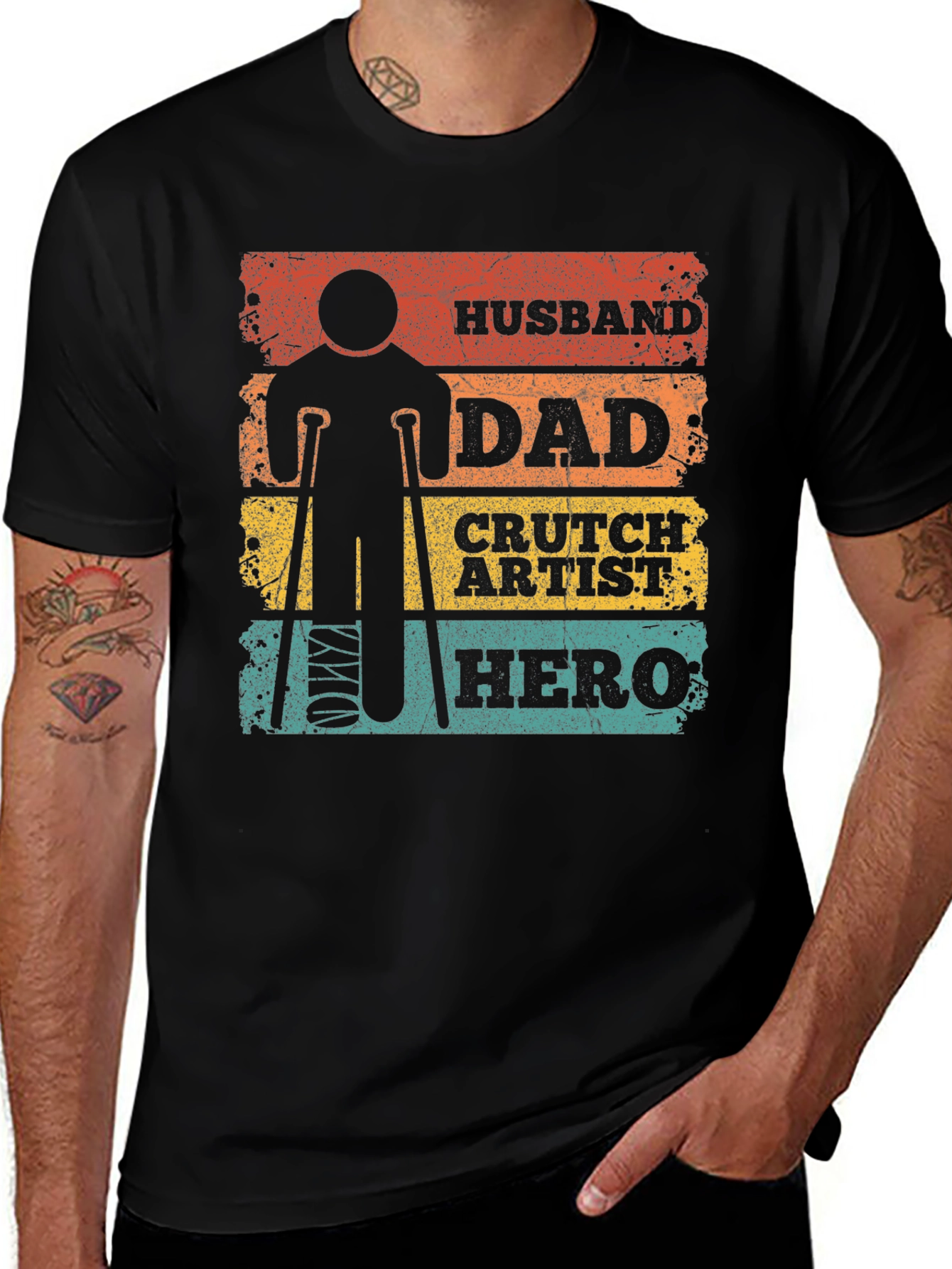 Variant 19 of Husband Dad Artist Hero T-Shirt