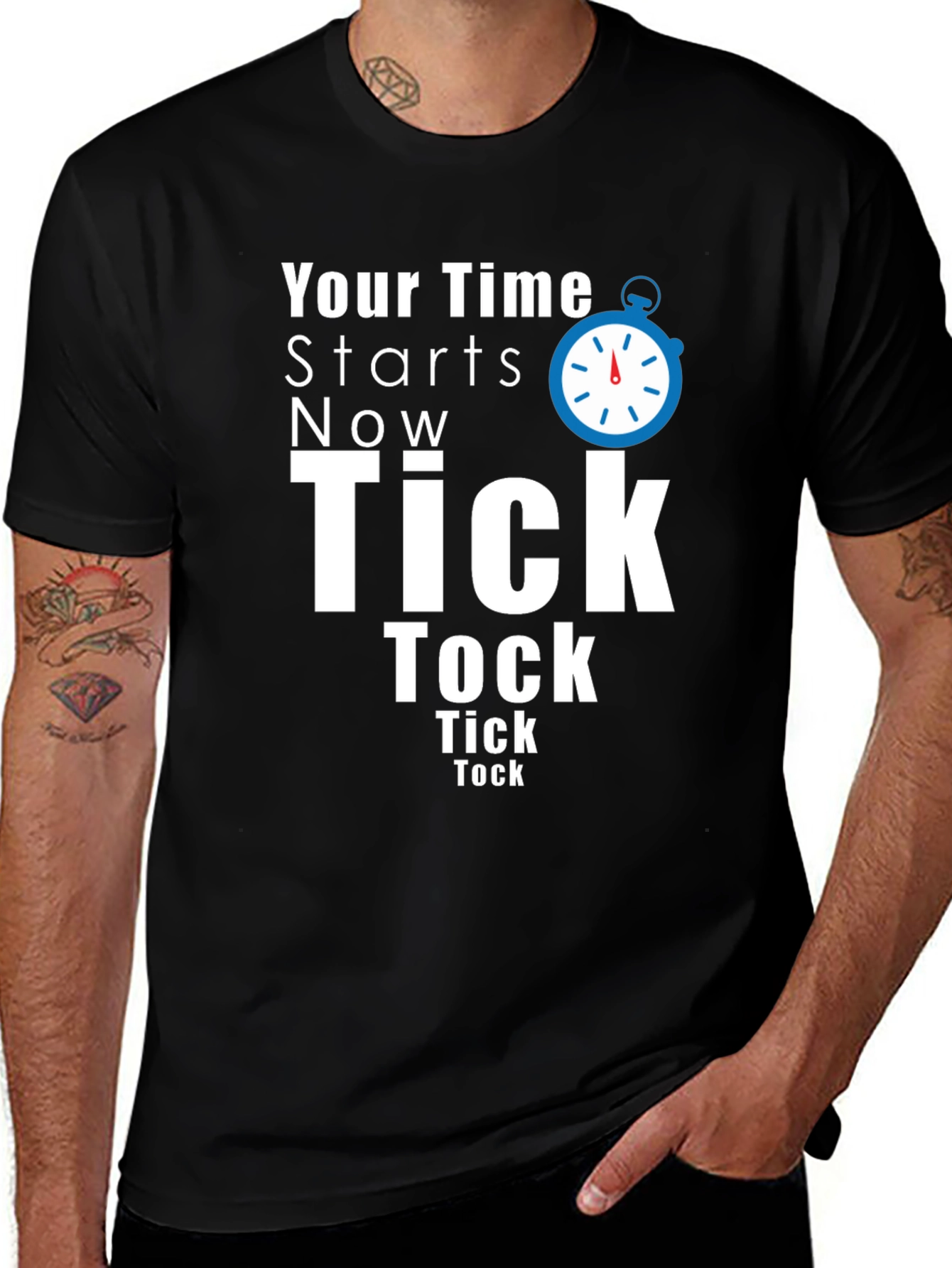 Your Time Starts Now Black T-Shirt