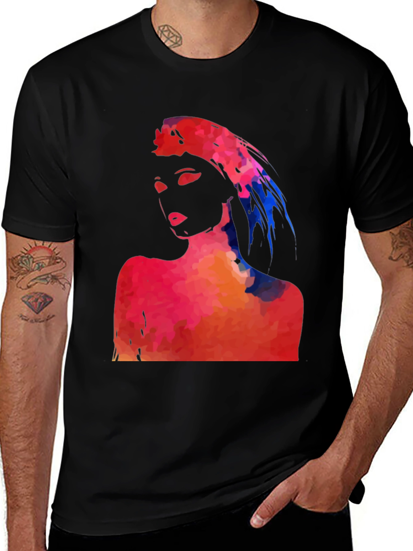 Variant 12 of Abstract Woman Graphic Tee - Stylish Unisex T-Shirt