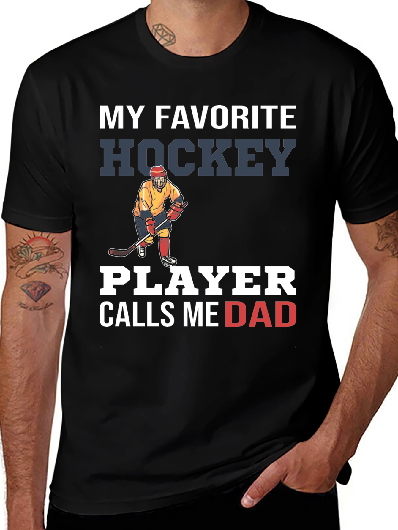 Variant 9 of Hockey Dad T-Shirt