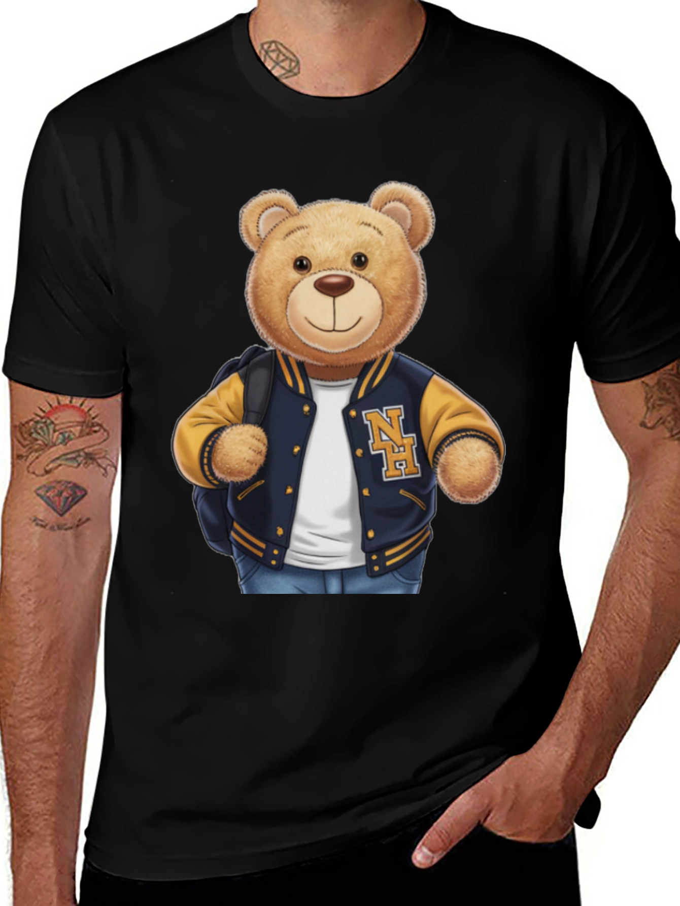 Variant 22 of Teddy Bear Varsity Jacket T-Shirt