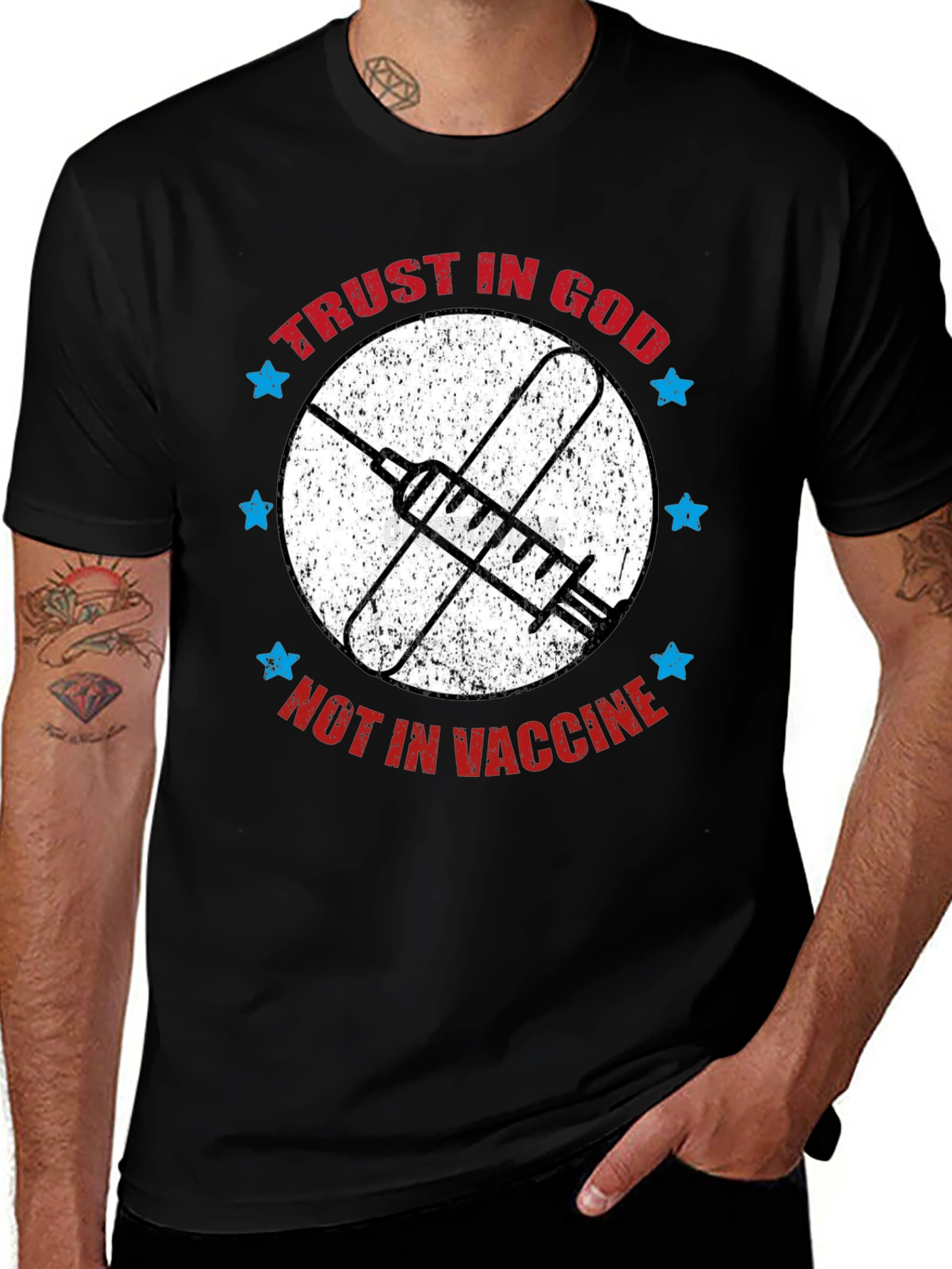 Variant 14 of Trust in God T-Shirt - Anti Vaccine Tee