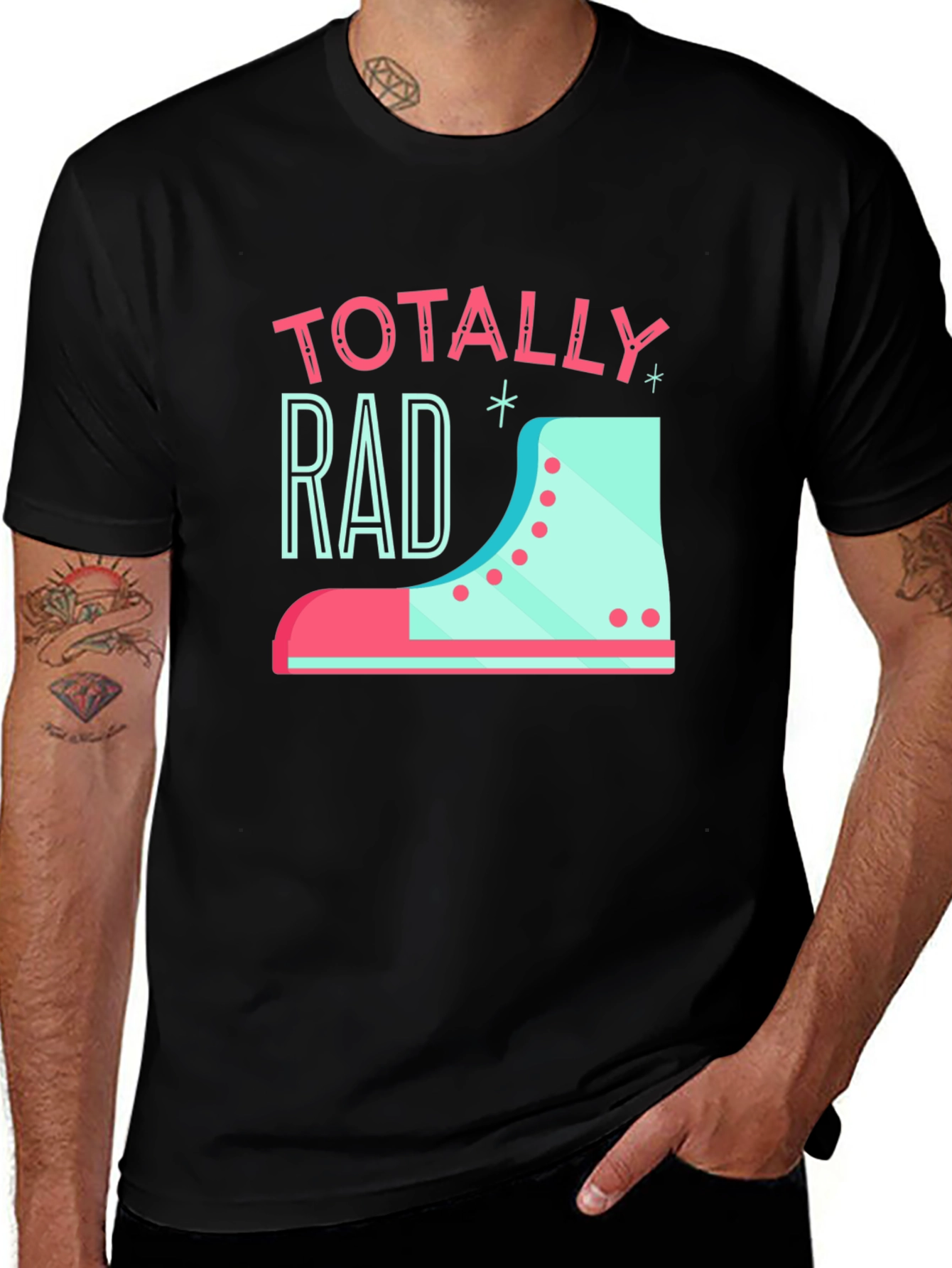 Totally Rad Retro Roller Skate T-Shirt