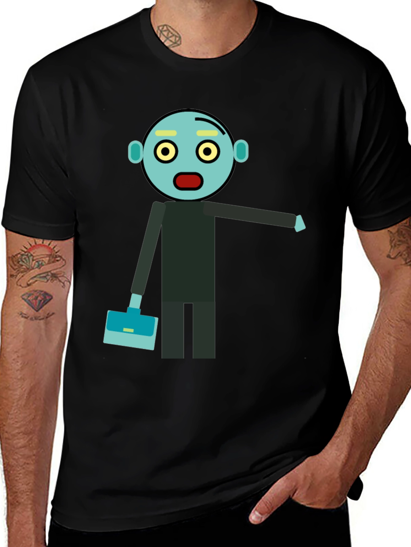 Animated Zombie Businessman Graphic Tee