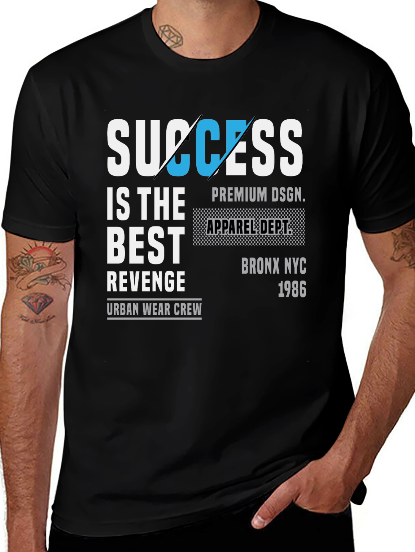 Variant 19 of Success is the Best Revenge Graphic Tee