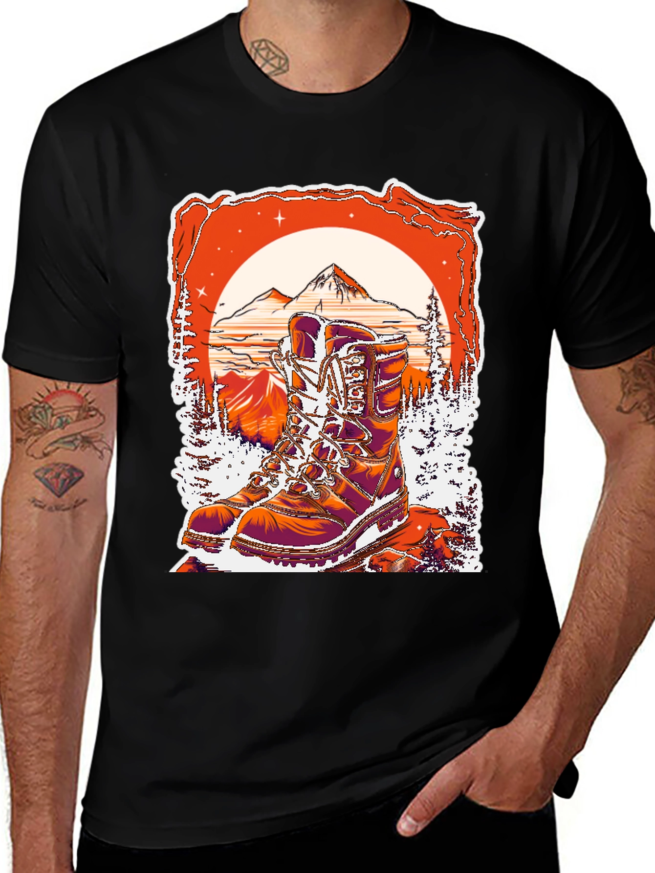 Variant 13 of Hiking Boots Graphic Tee - Adventure Awaits!