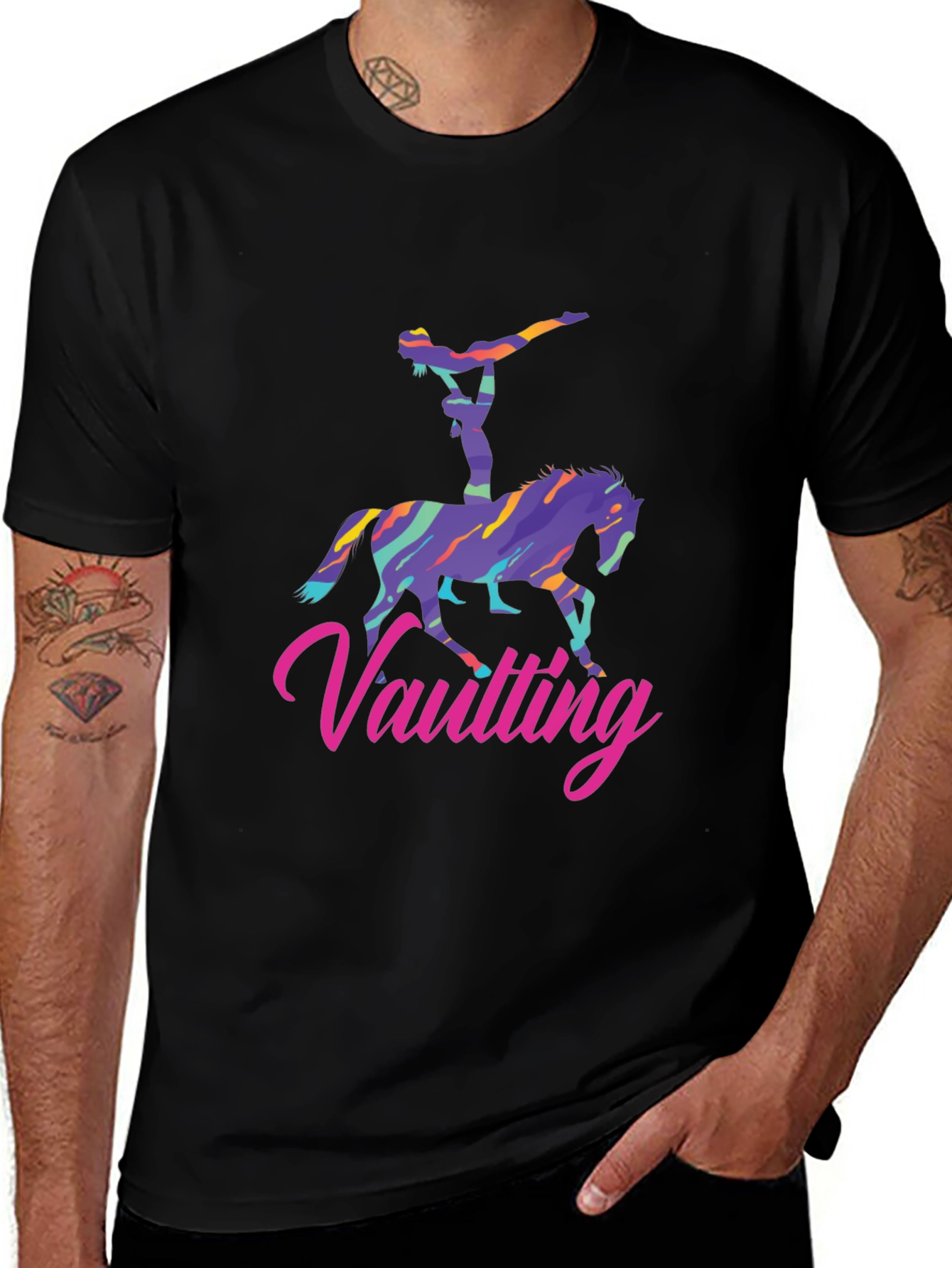 Variant 10 of Vaulting Horse Graphic Tee