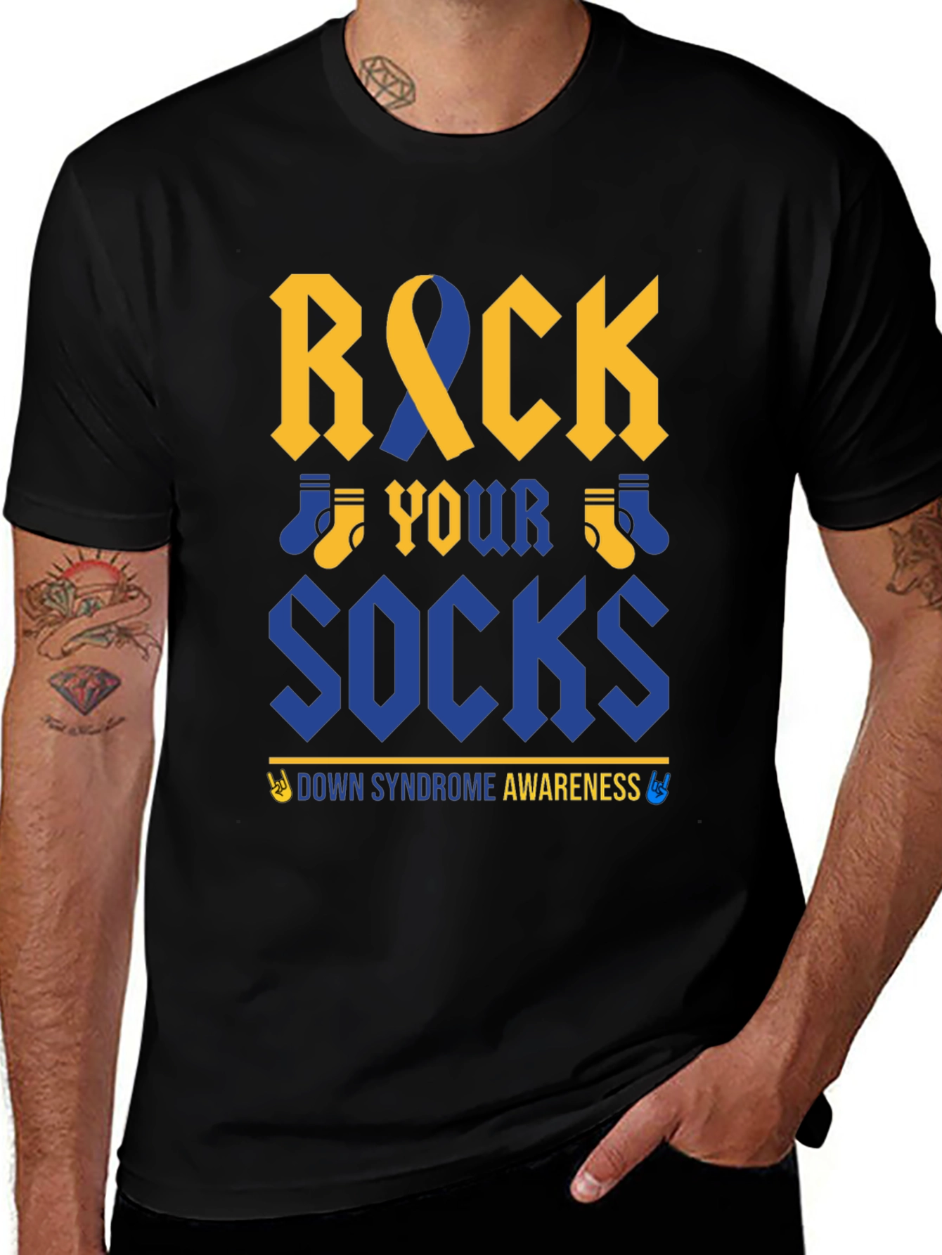 Rock Your Socks Down Syndrome Awareness T-Shirt