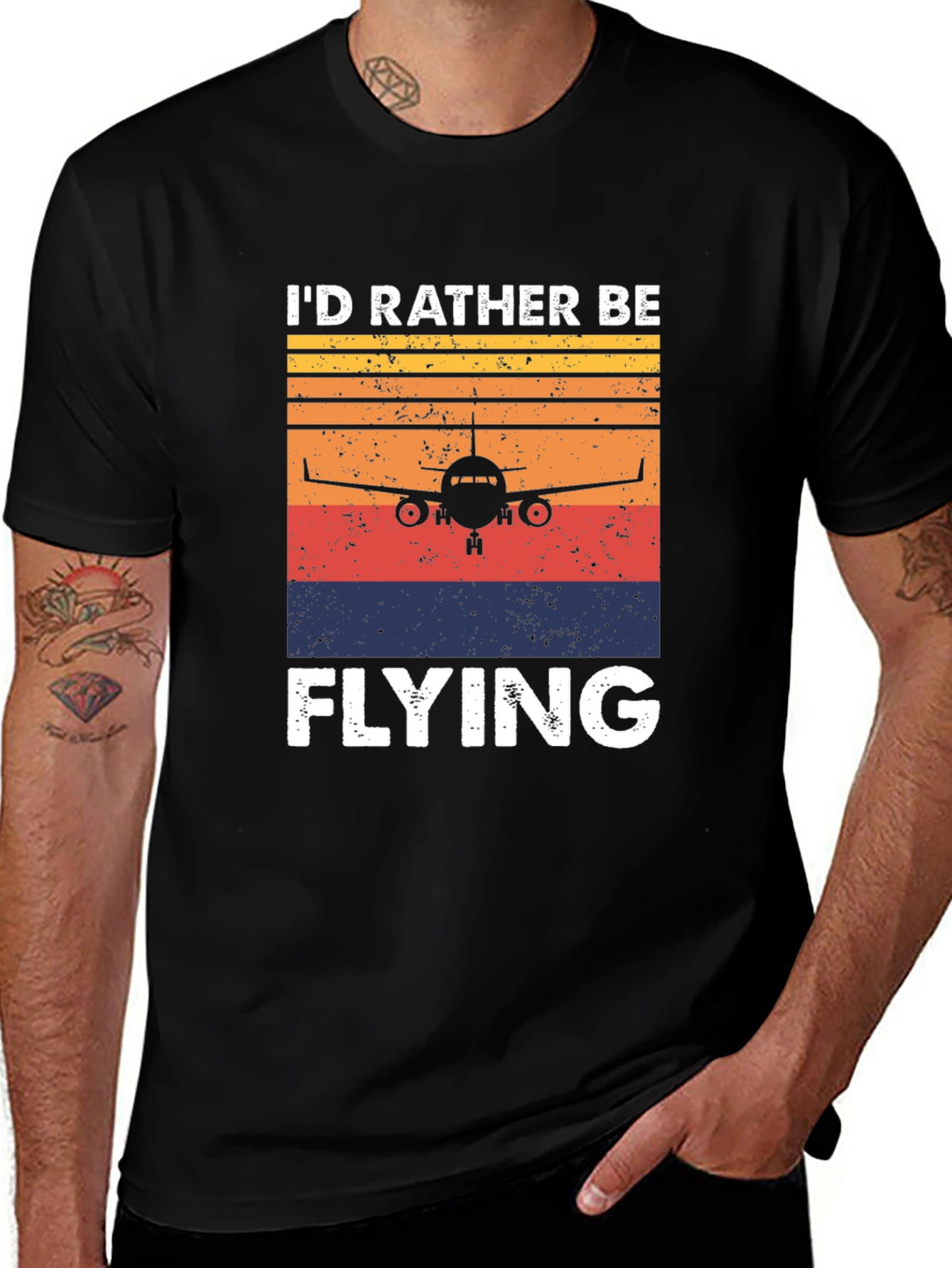 Variant 4 of I'd Rather Be Flying T-Shirt