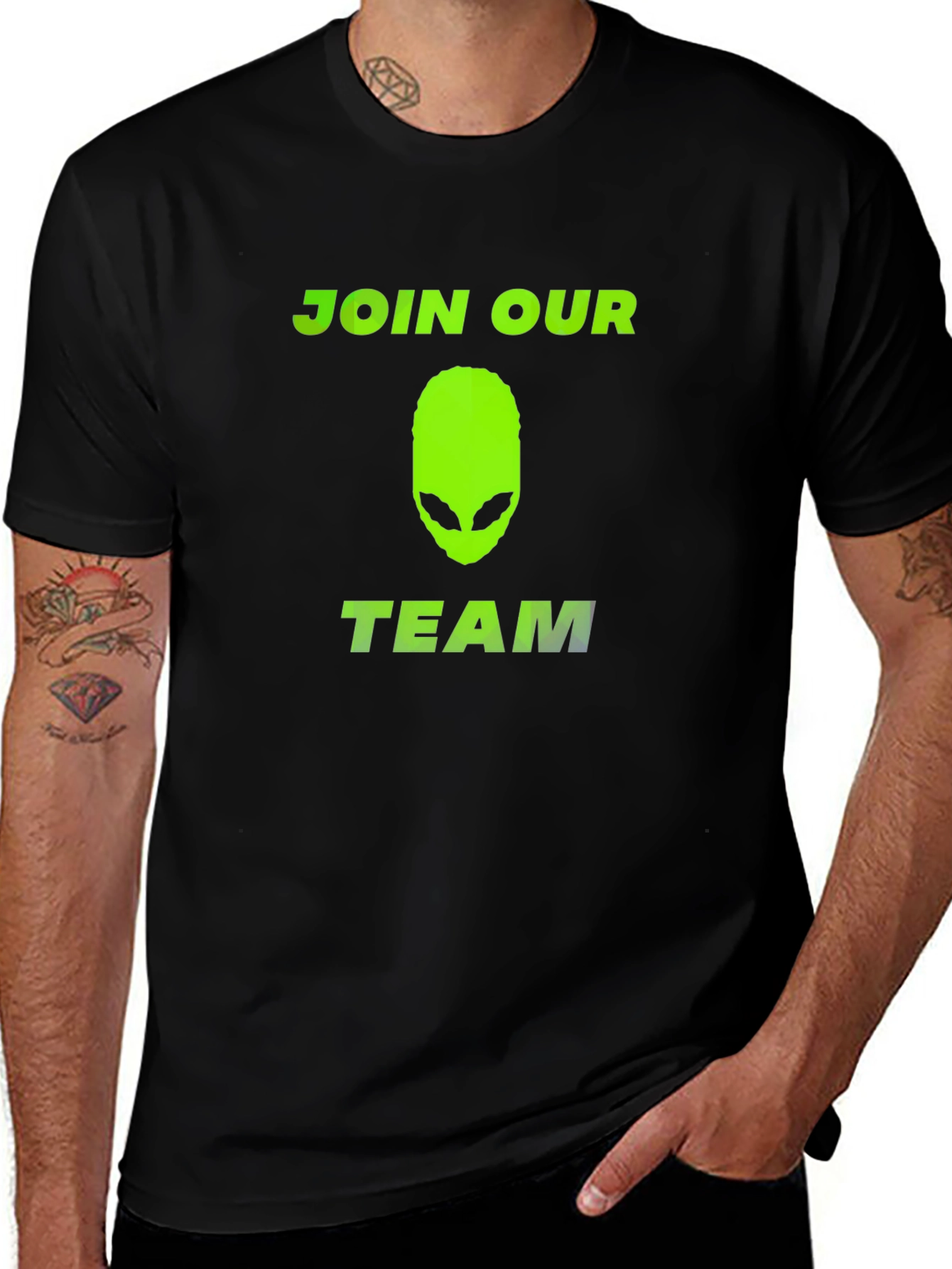 Variant 8 of Join Our Team Alien Graphic Tee