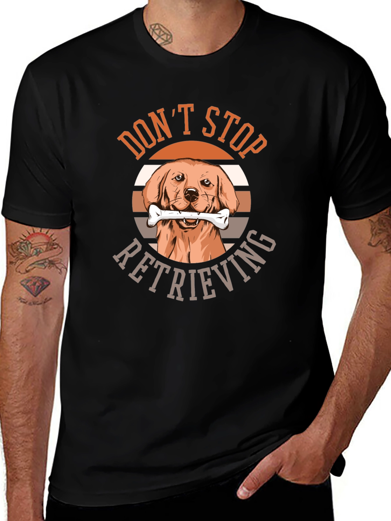 Variant 21 of Dog Lover Tee: Don't Stop Retrieving!