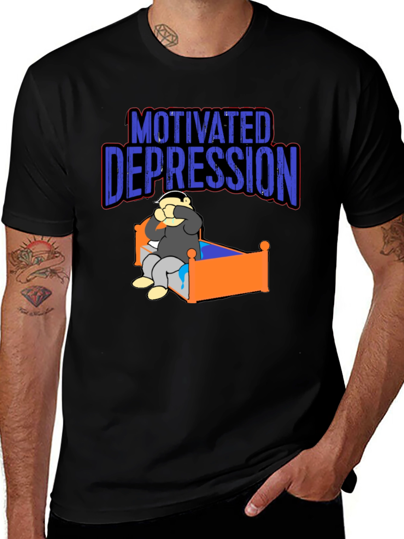 Variant 7 of Motivated Depression Graphic T-Shirt