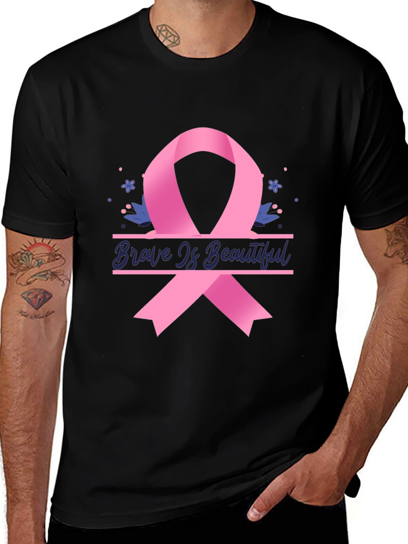 Brave is Beautiful Breast Cancer Awareness T-Shirt