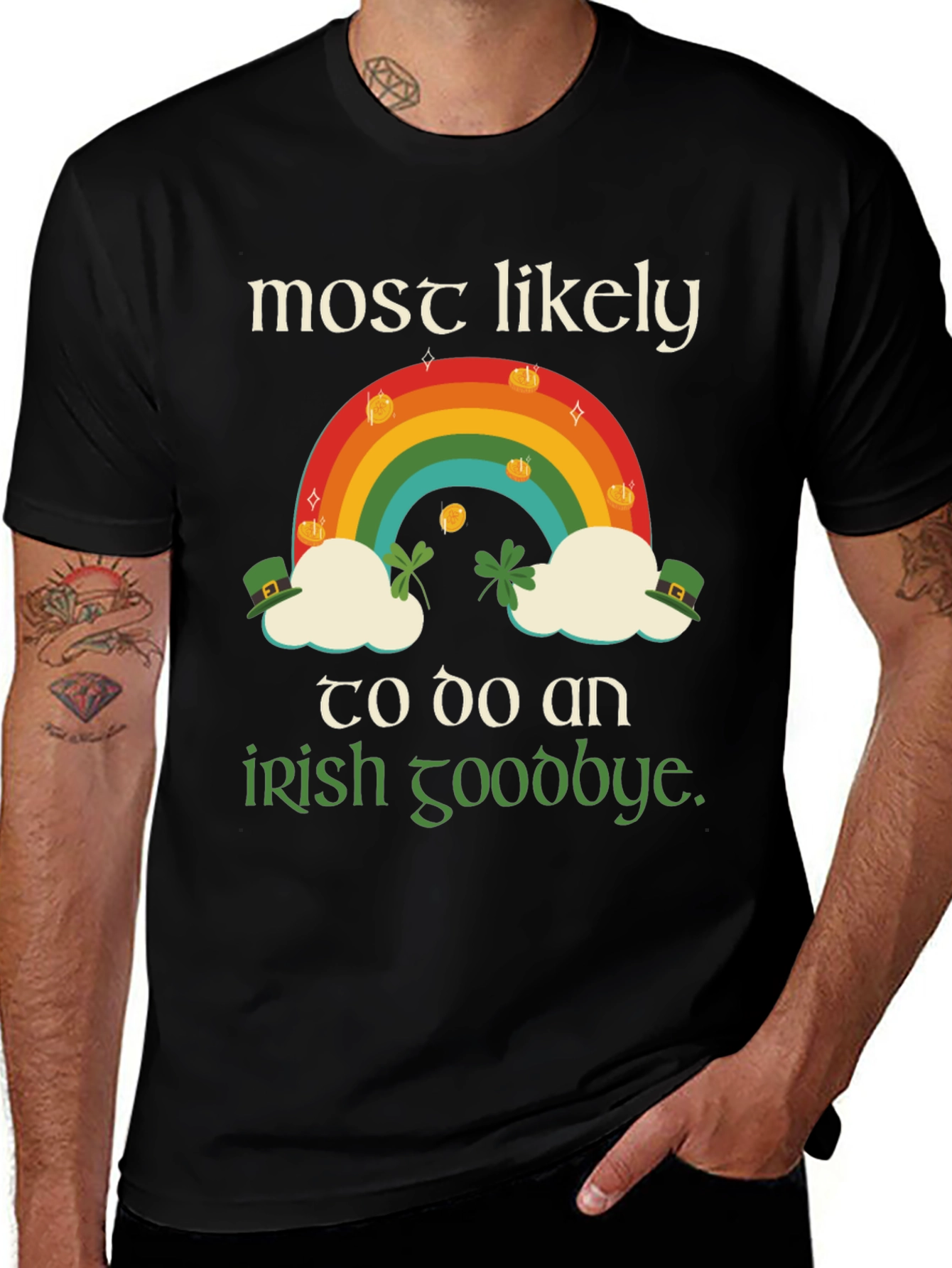 St. Patrick's Day Rainbow Irish Goodbye T-Shirt
