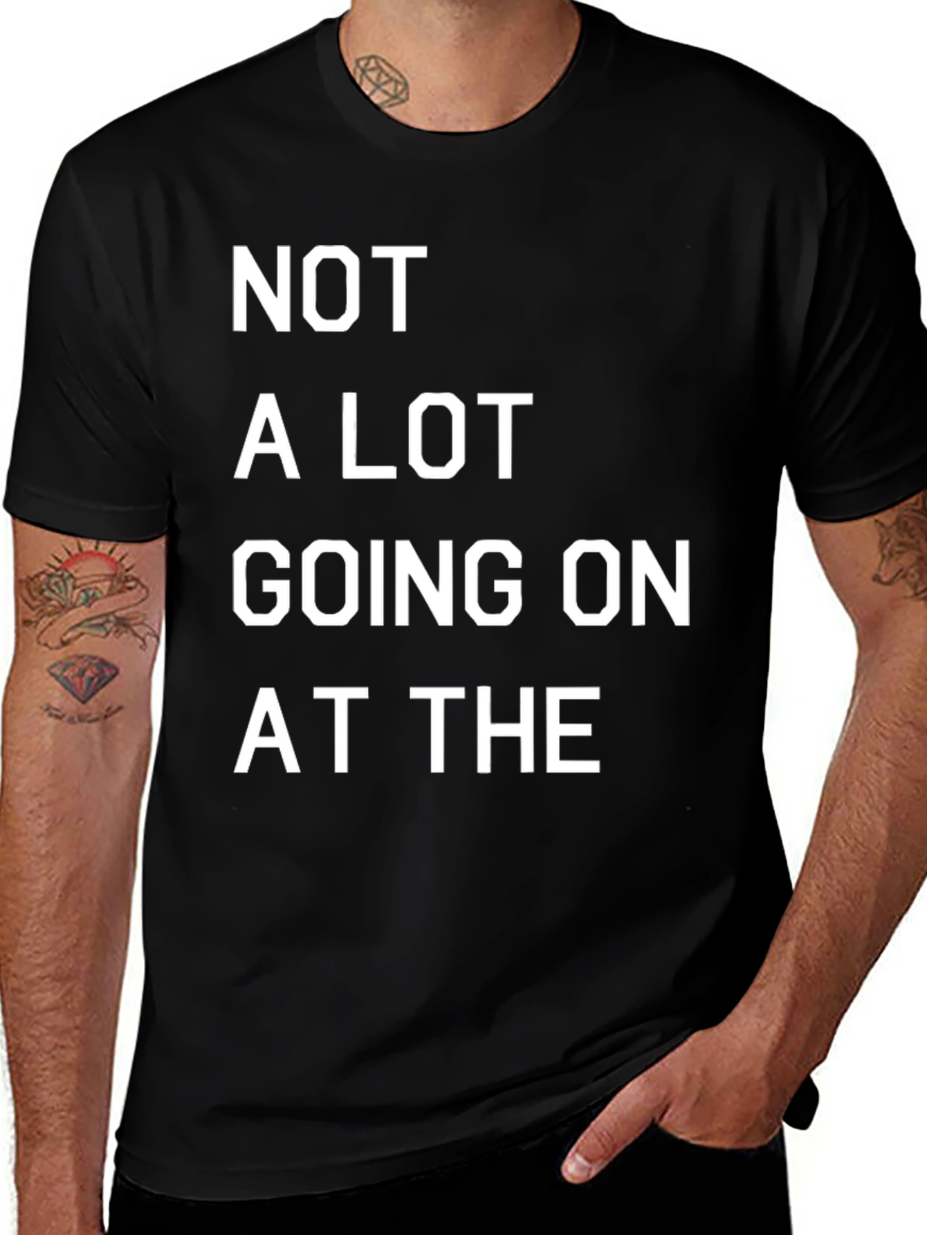 Variant 9 of Funny Graphic Tee: 'Not a Lot Going On at the'
