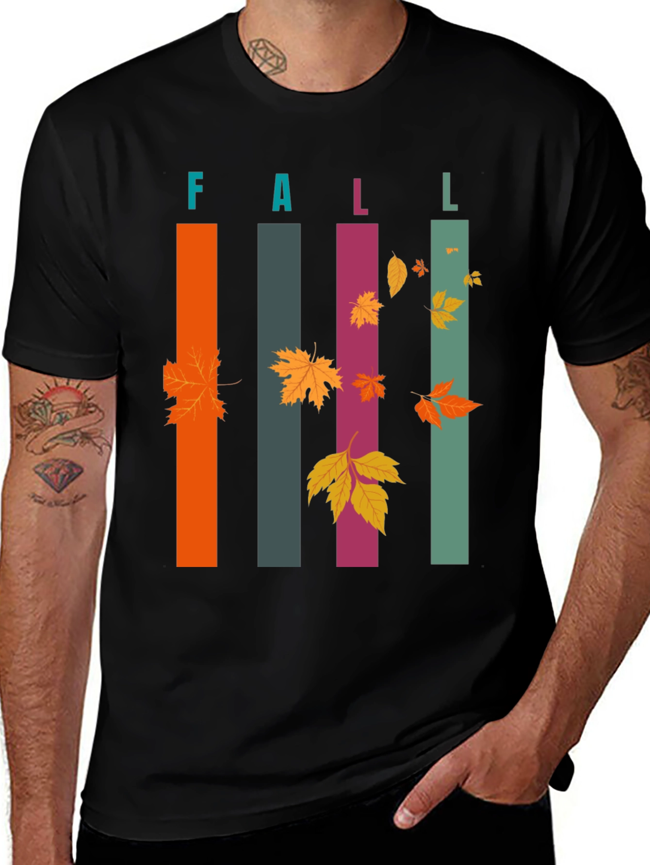 Variant 22 of Fall Leaves Graphic T-Shirt